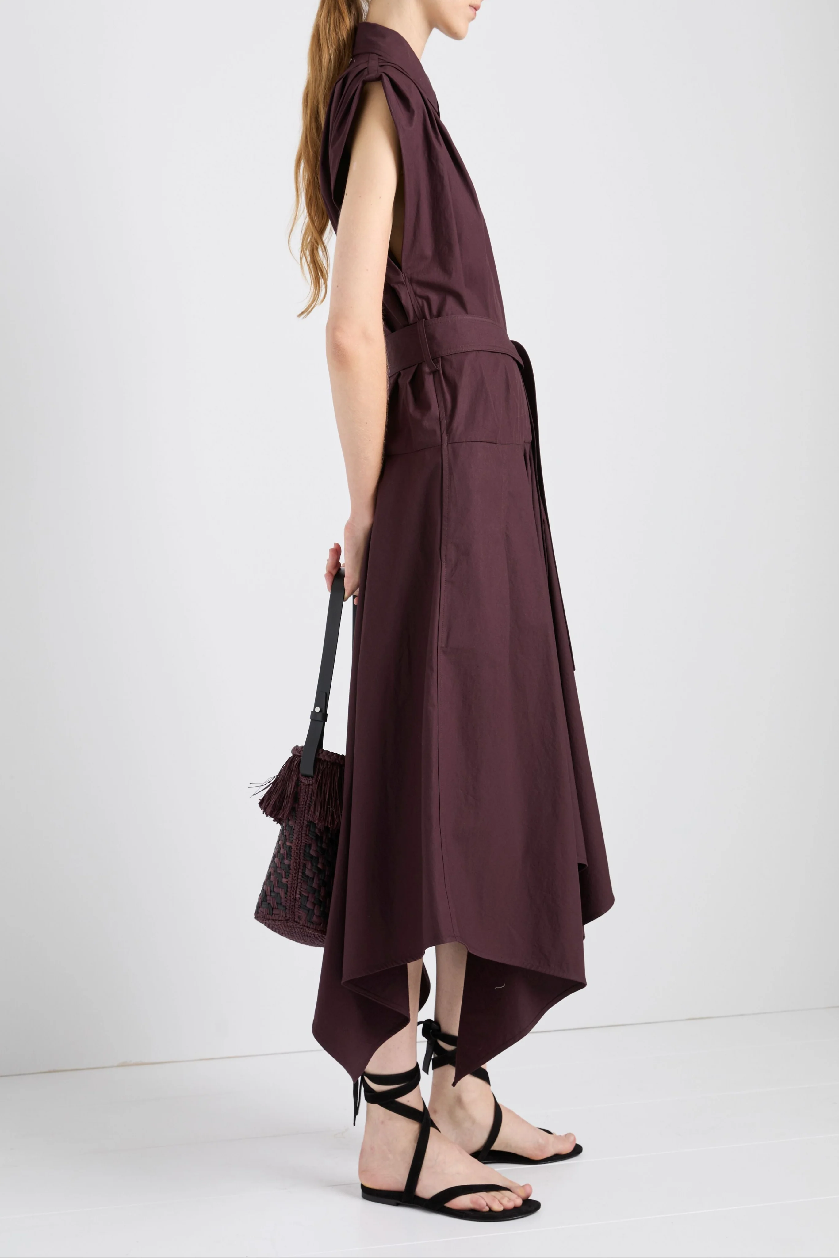 Adinna Dress in Classic Cotton Shirting - Image 3