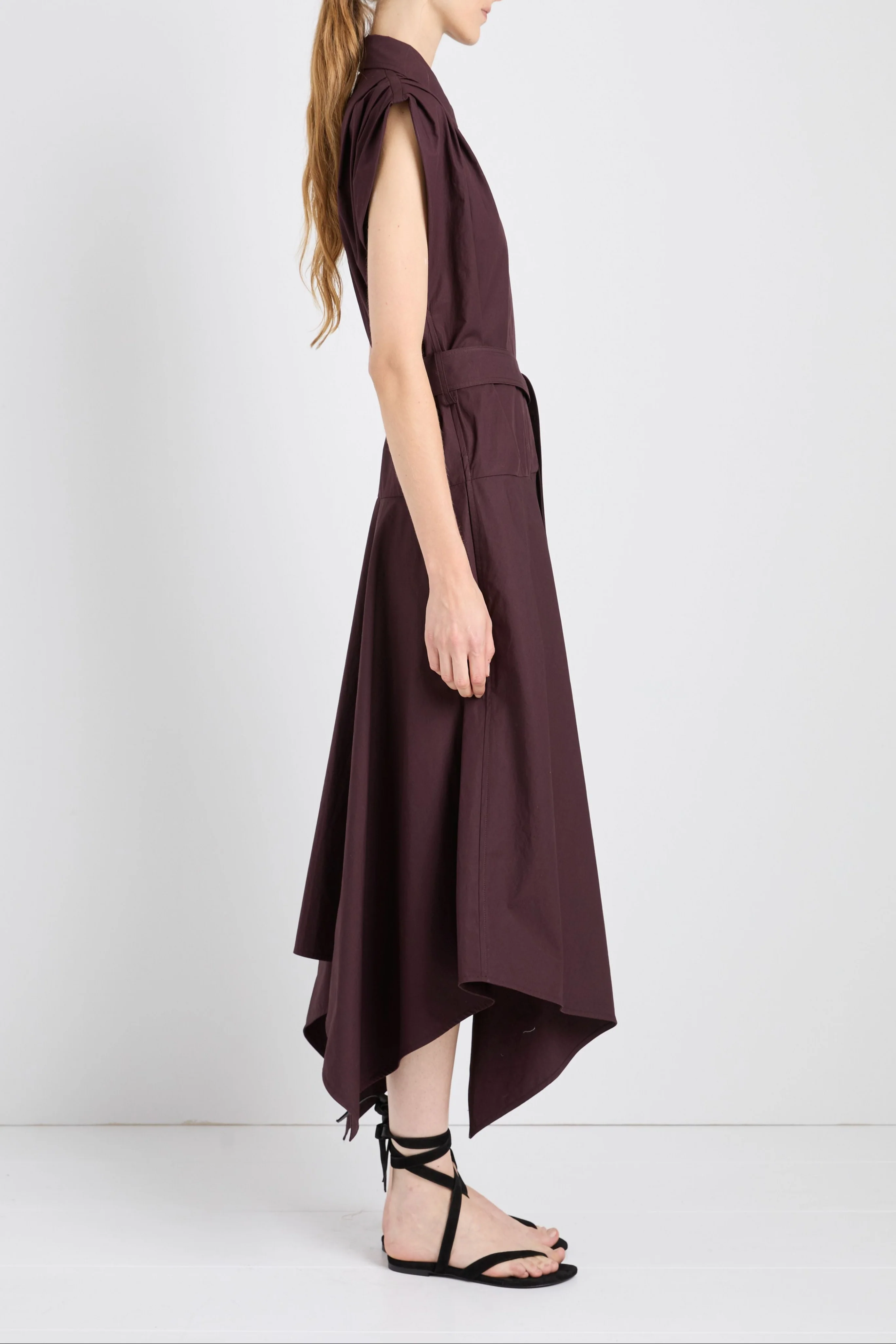 Adinna Dress in Classic Cotton Shirting - Image 4