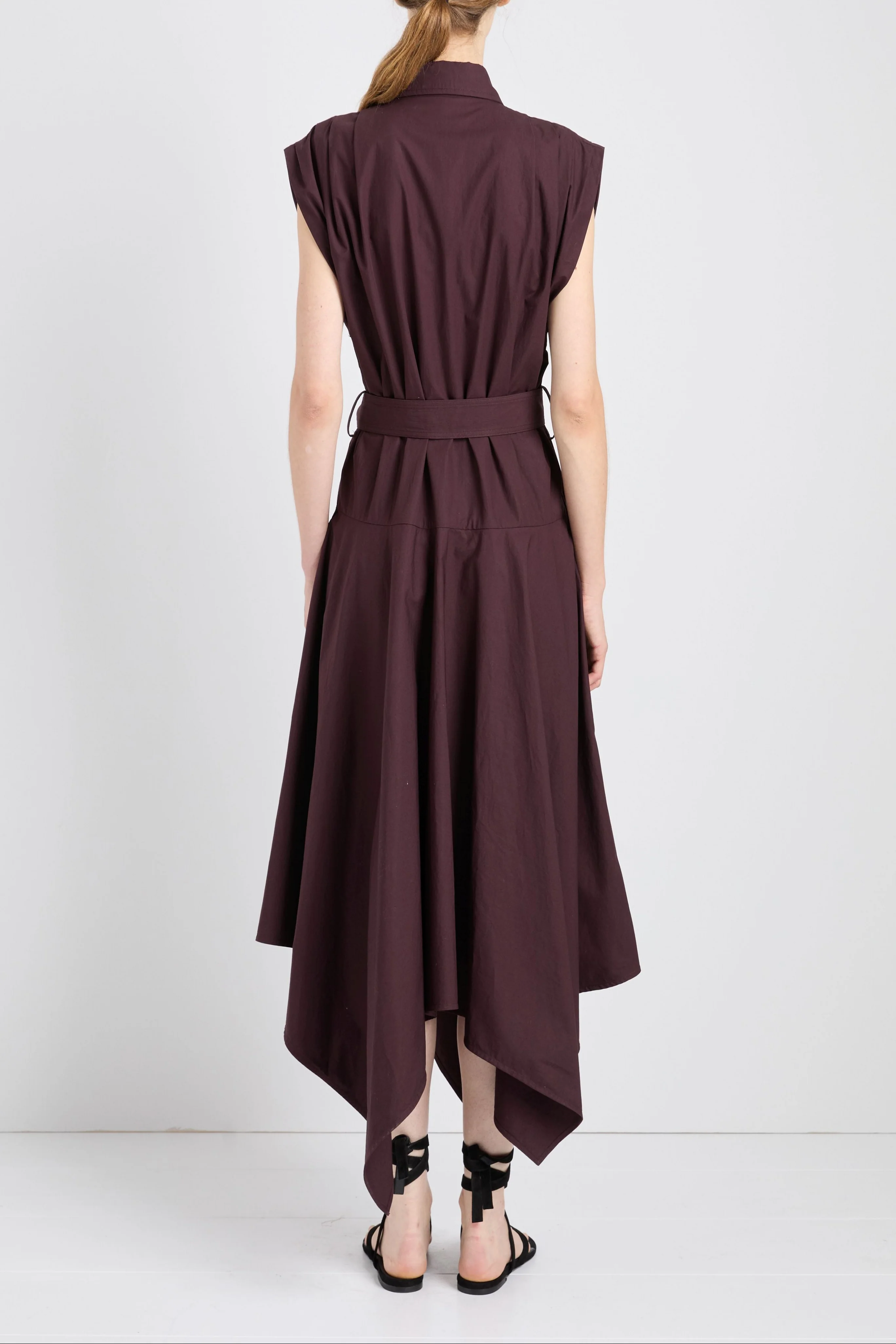 Adinna Dress in Classic Cotton Shirting - Image 5