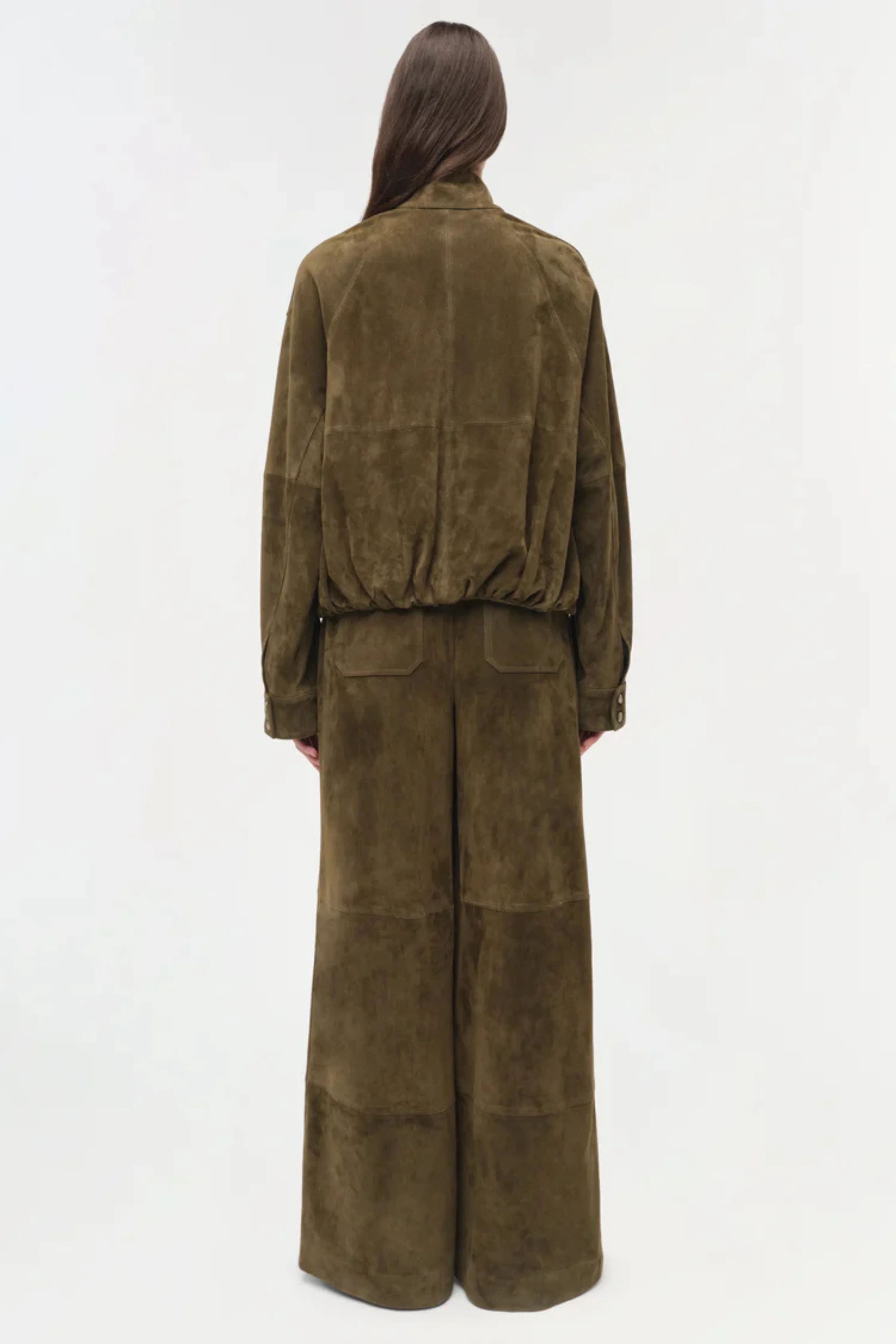 Albie Suede Pant in Ivy - Image 4