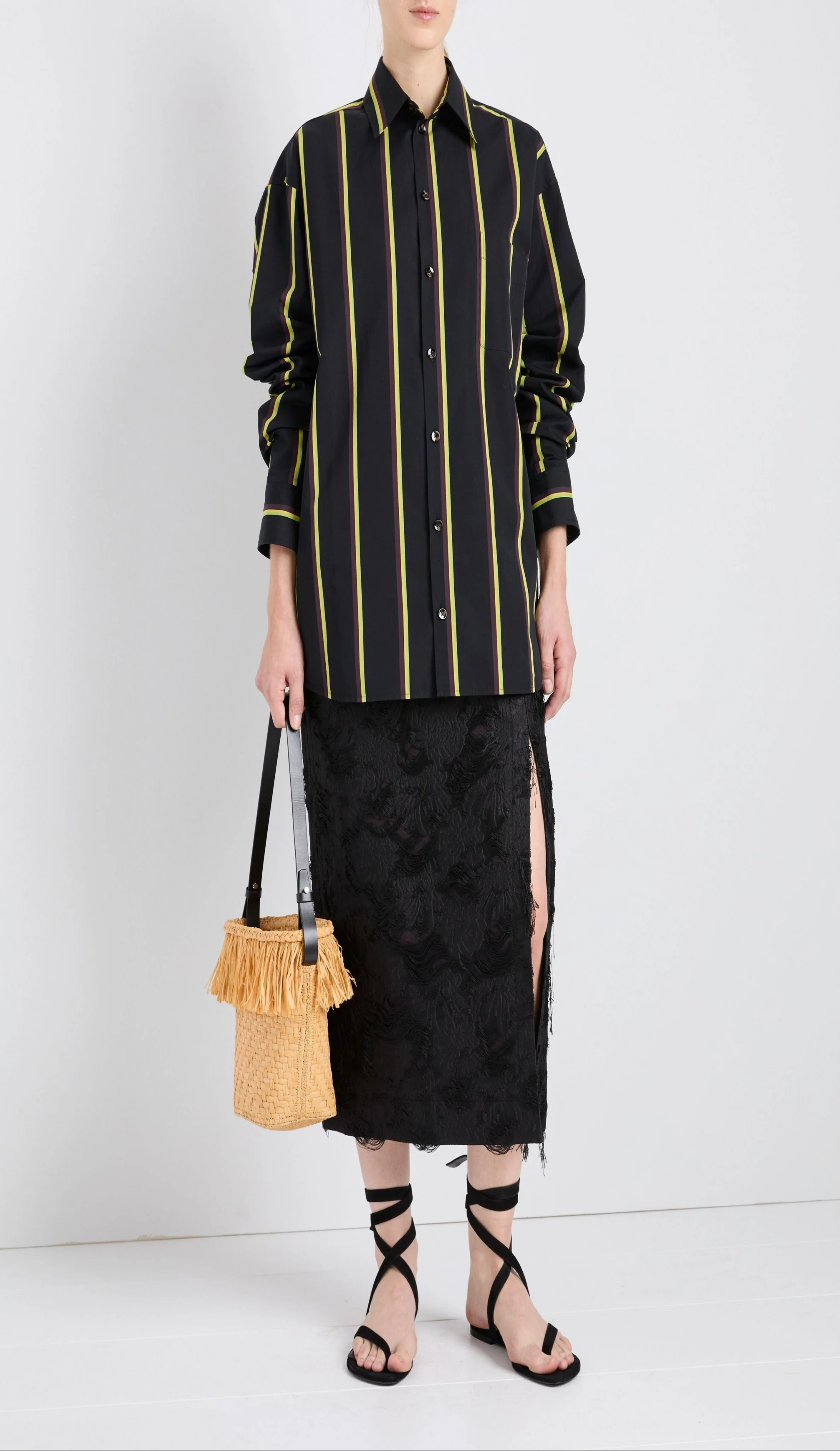 Alia Top in Cotton Silk Shirting - Image 3