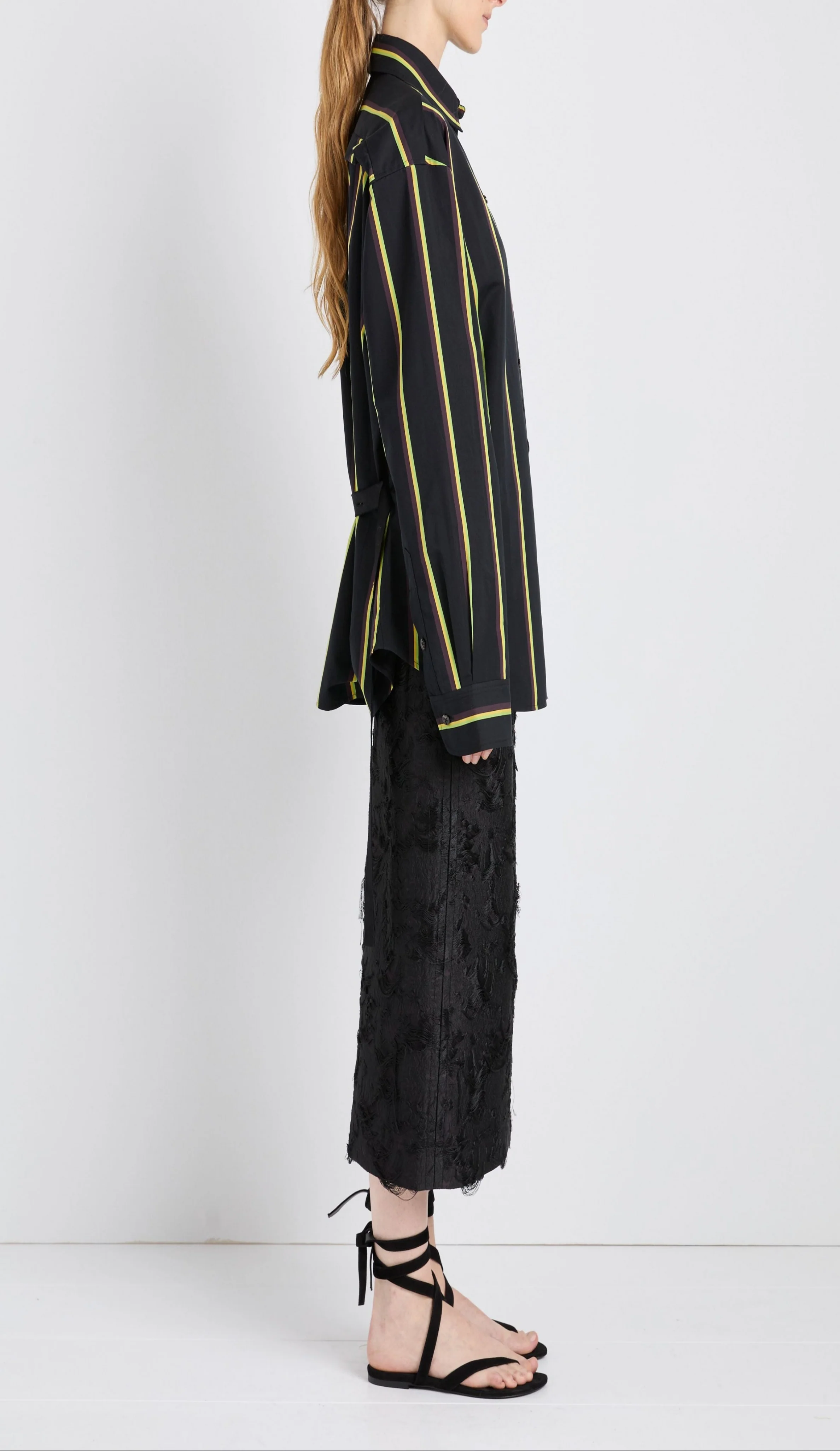 Alia Top in Cotton Silk Shirting - Image 4