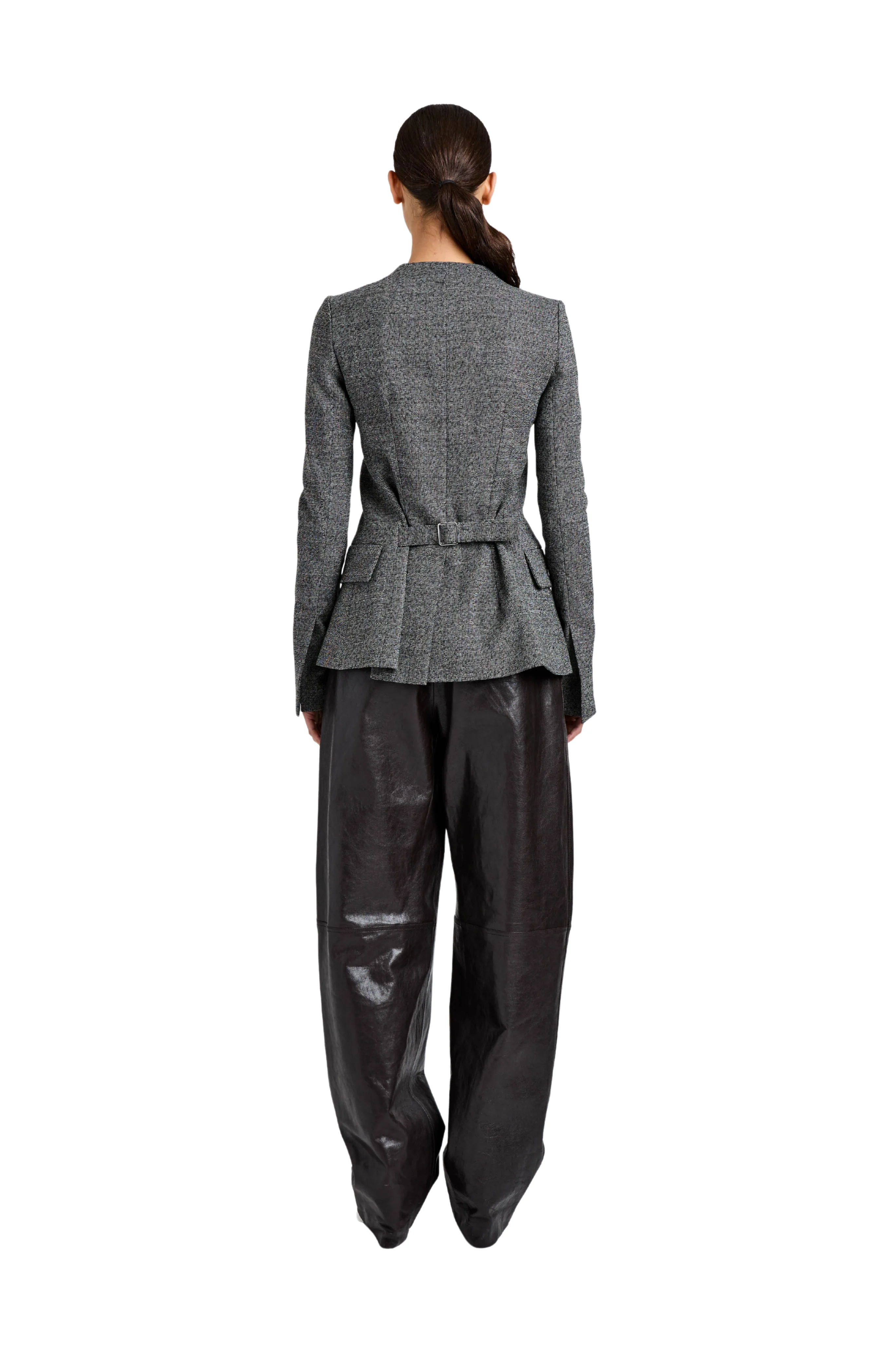 Annemarie Jacket In Melange Suiting - Image 5