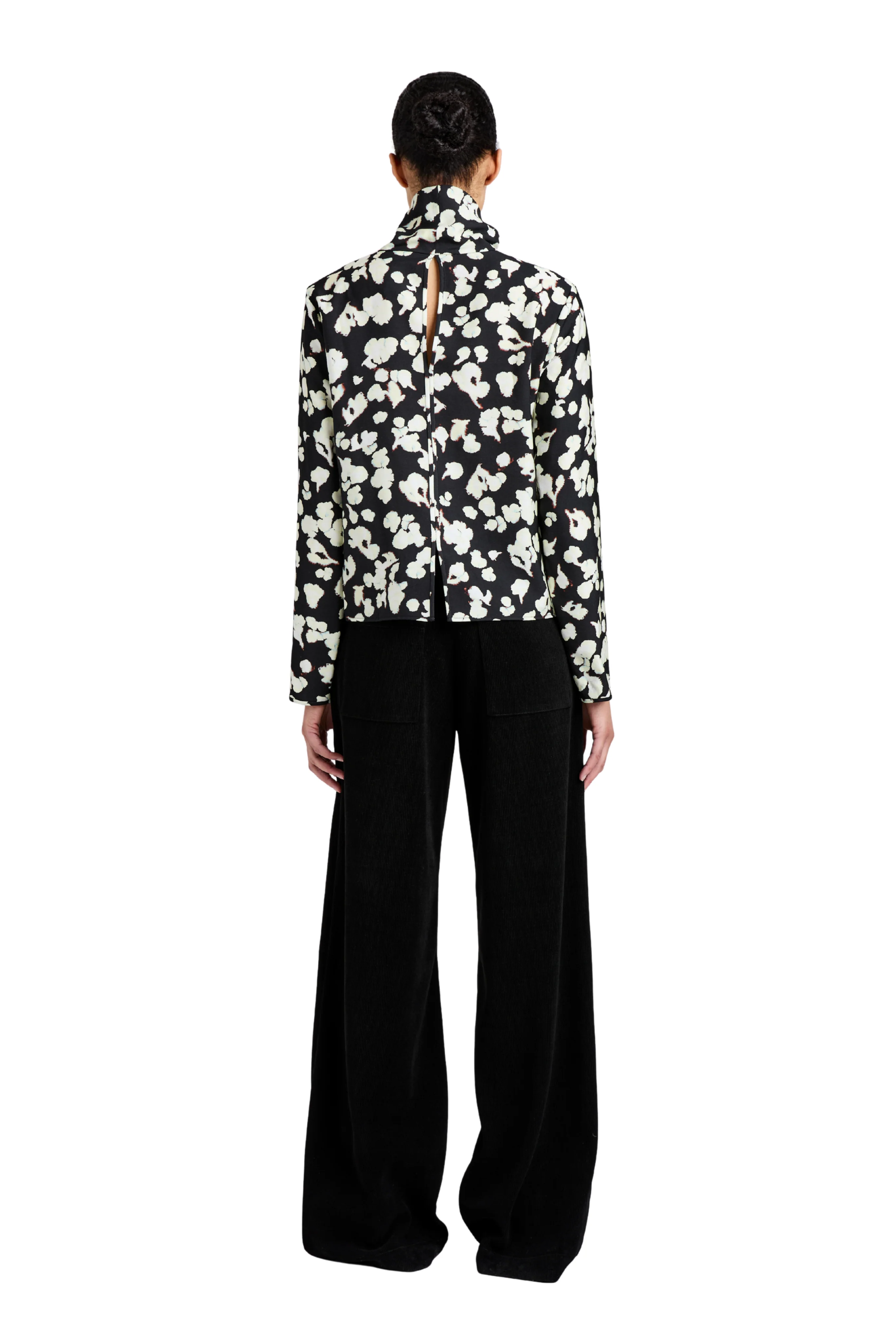 Ansel Top In Printed Soft Twill - Image 5