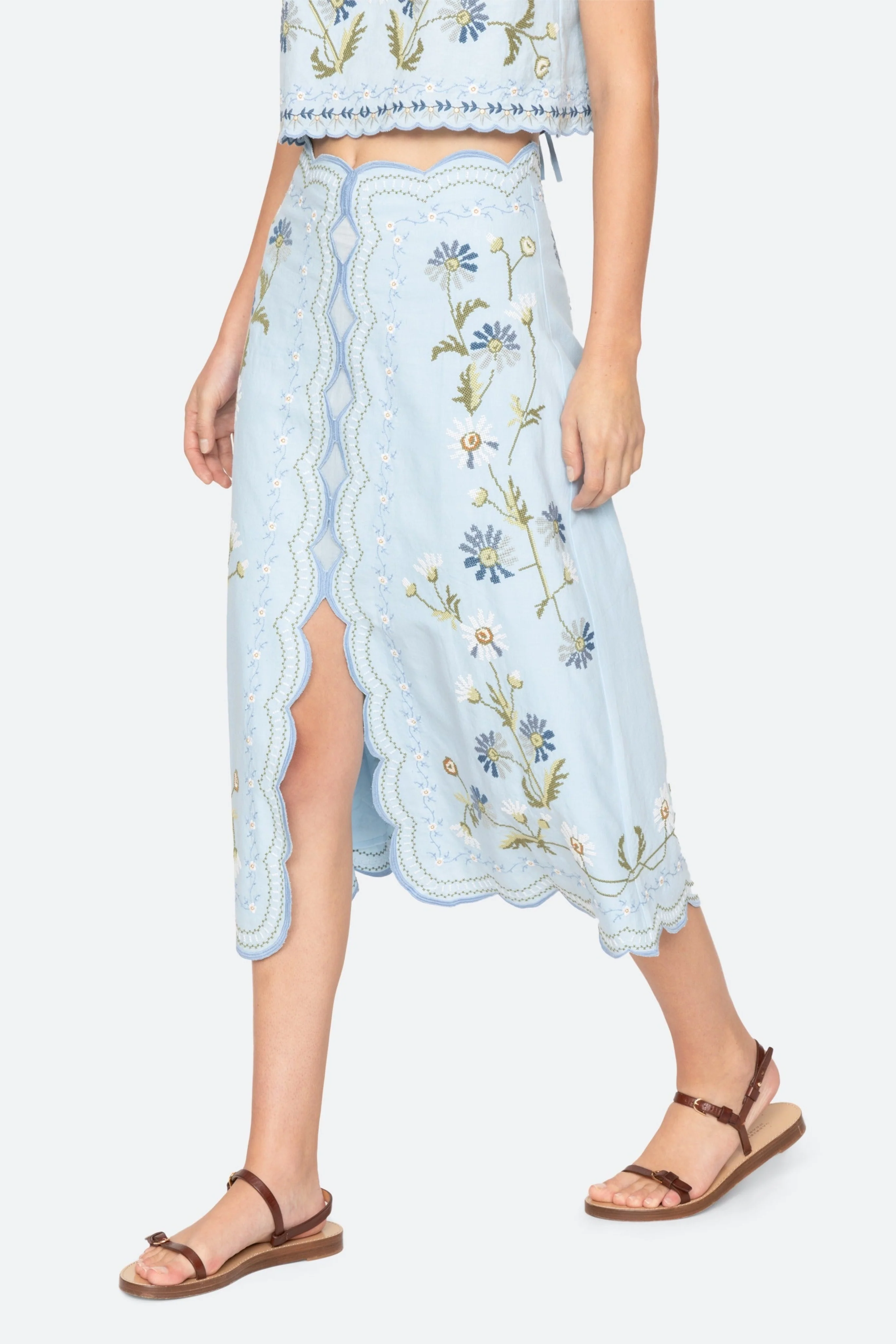 Audra Embroidery Skirt - Image 3