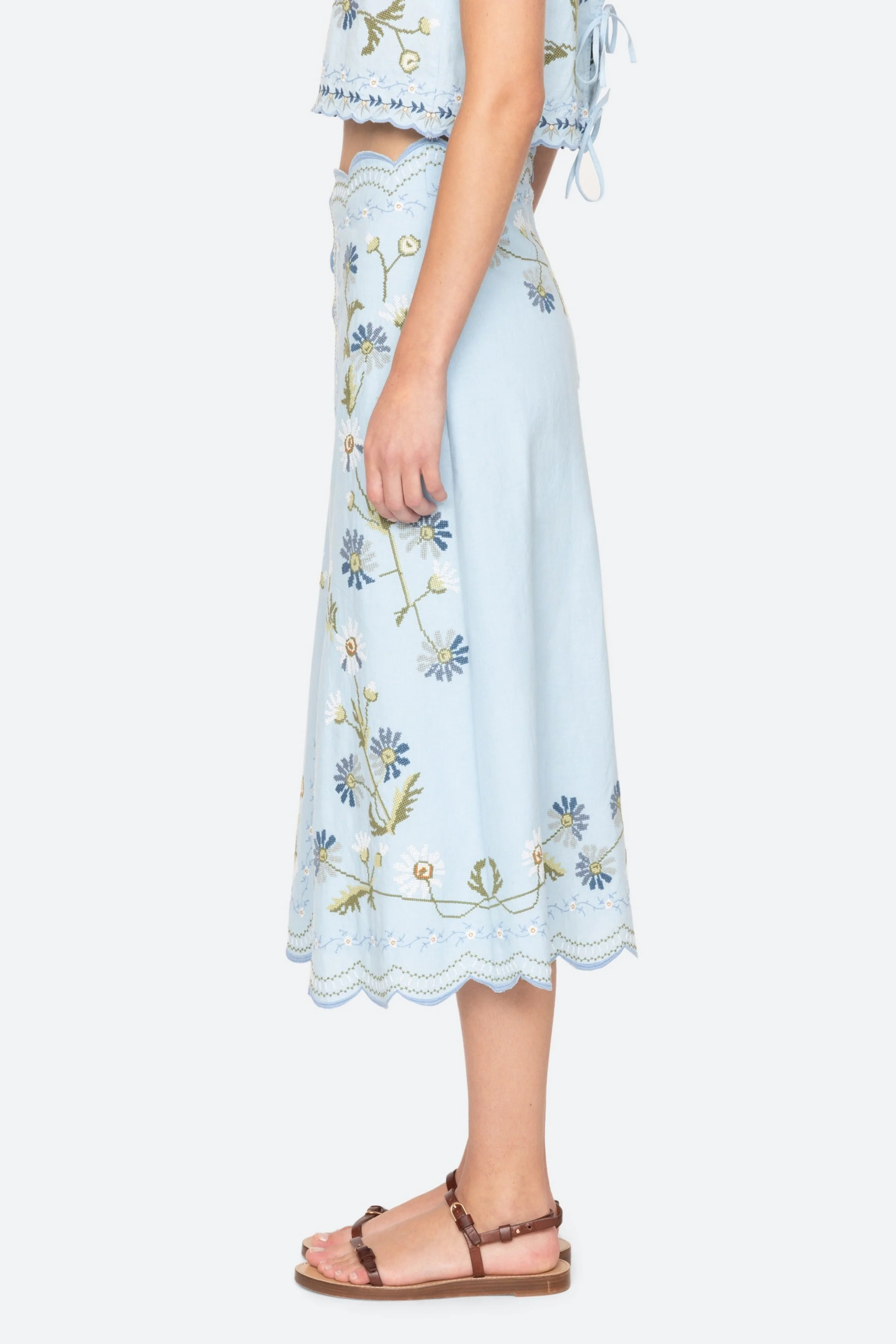 Audra Embroidery Skirt - Image 6