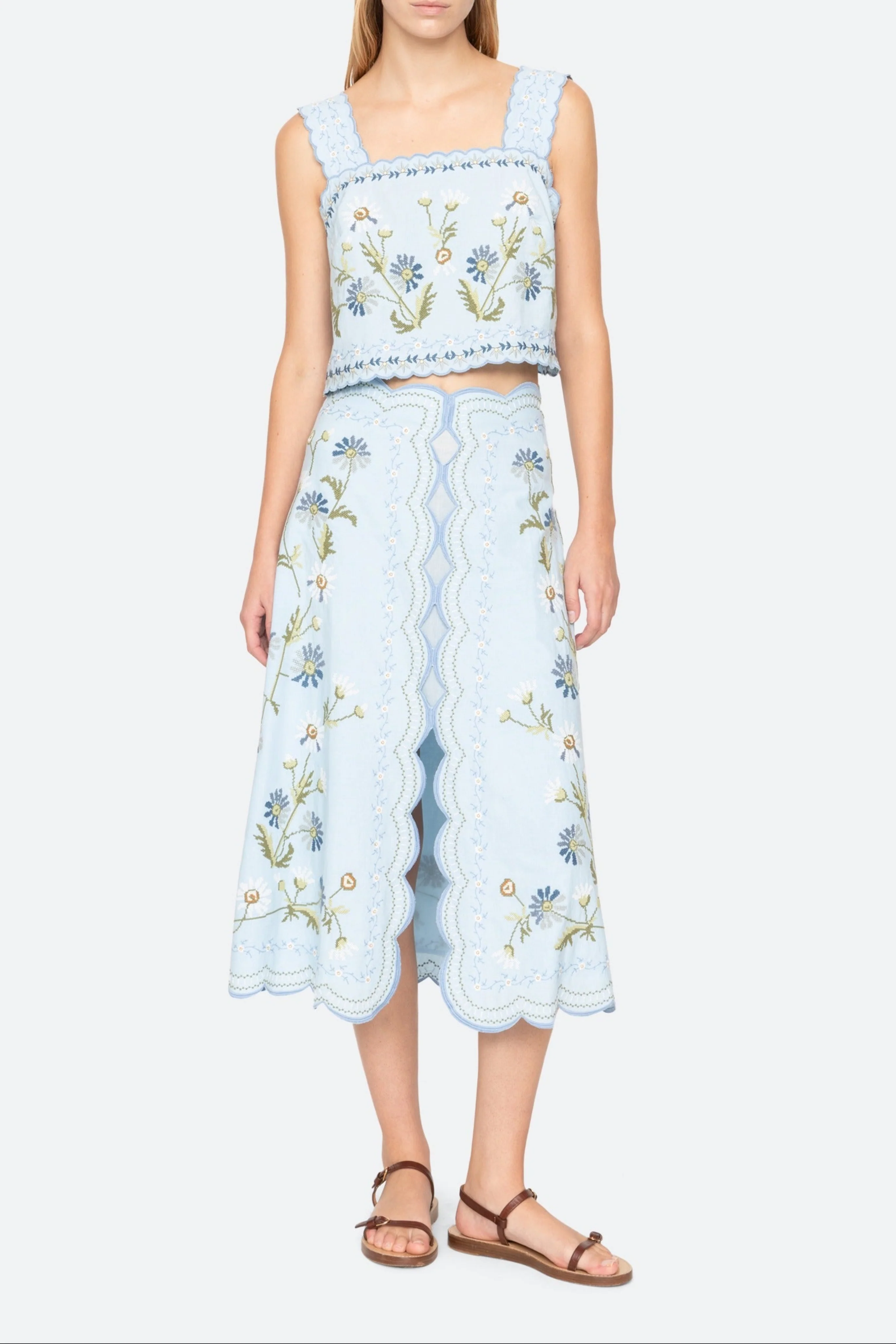 Audra Embroidery Tank Top - Image 3