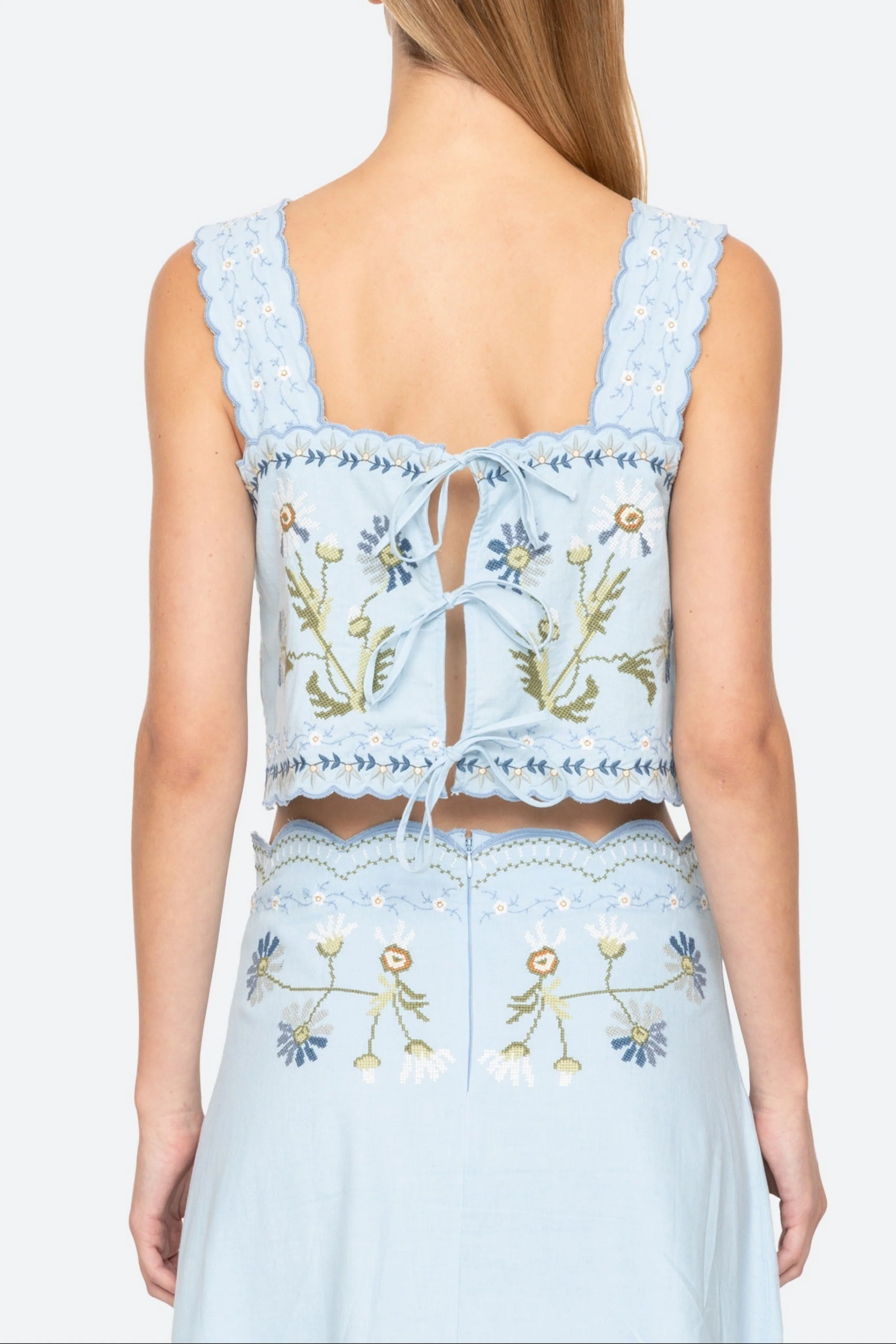 Audra Embroidery Tank Top - Image 8
