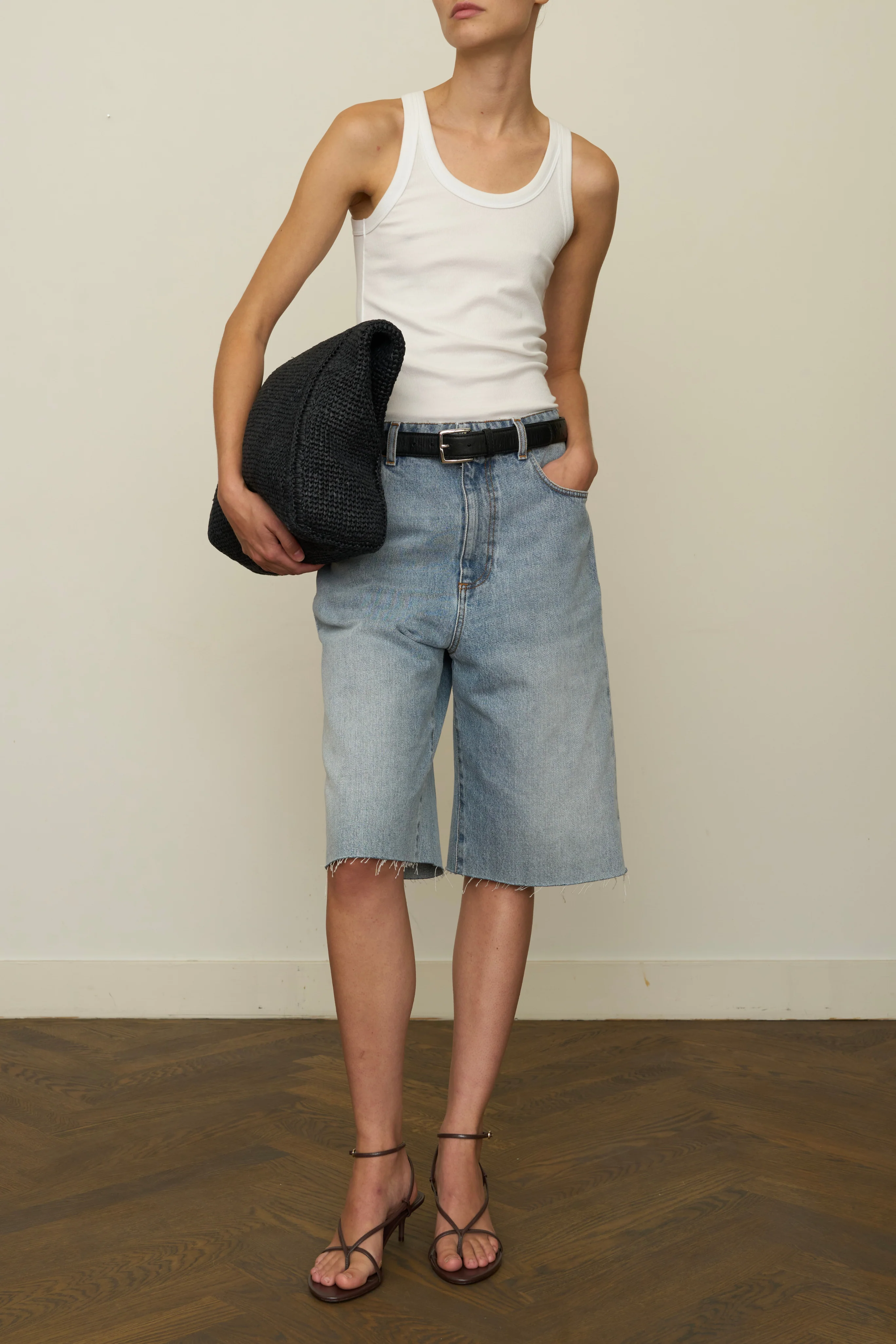 Baggy Fit Denim Shorts - Image 2