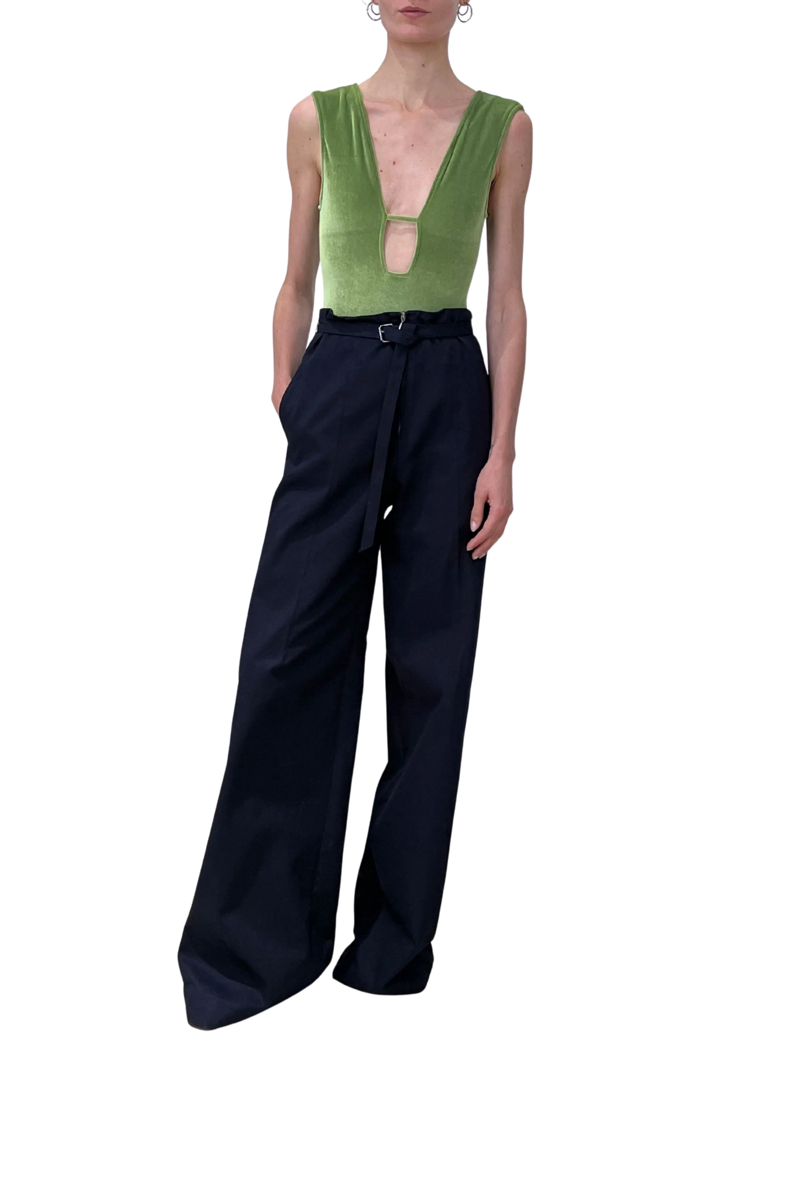 Belted Wide Trousers - Image 2