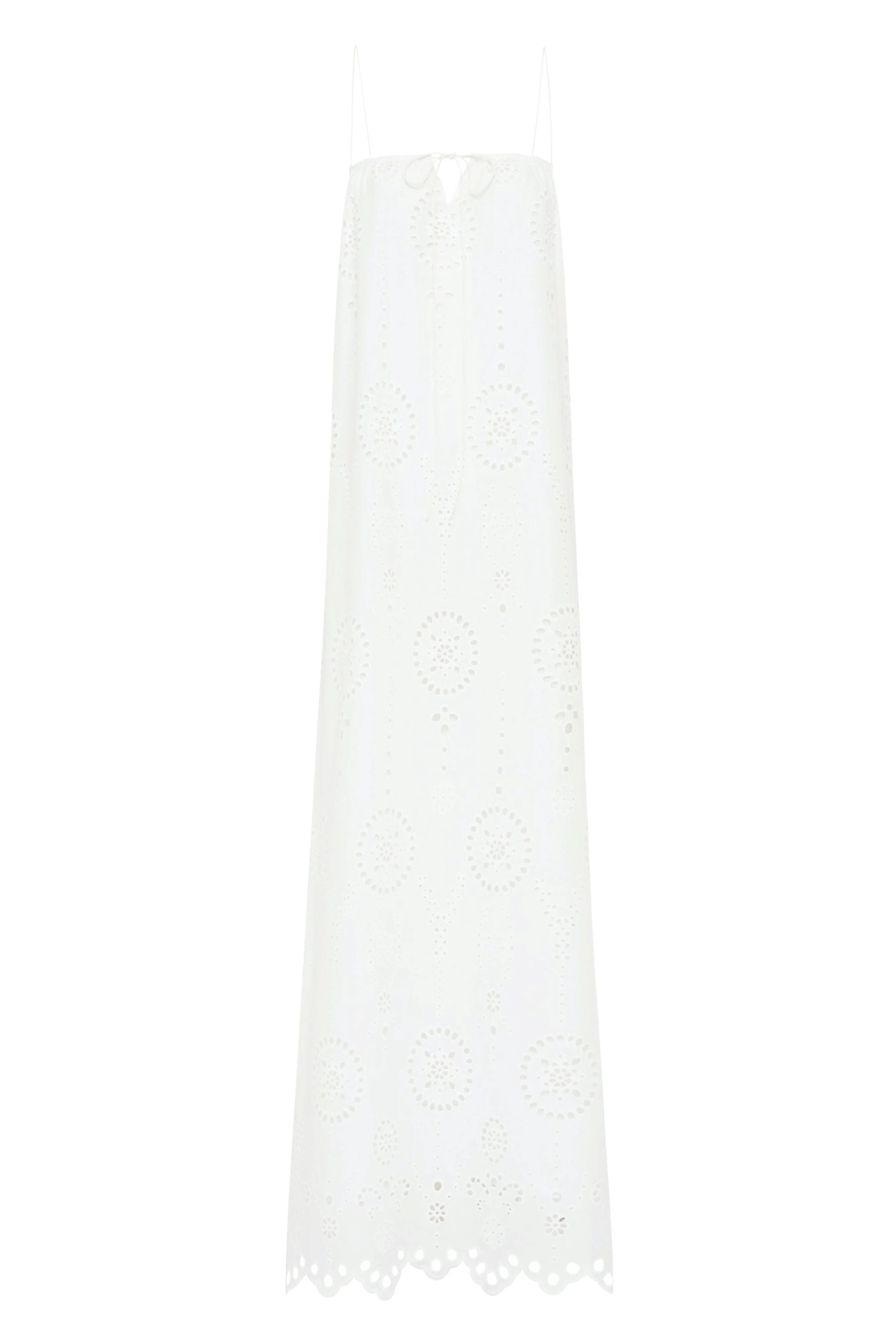 Broderie Cami Midi Dress