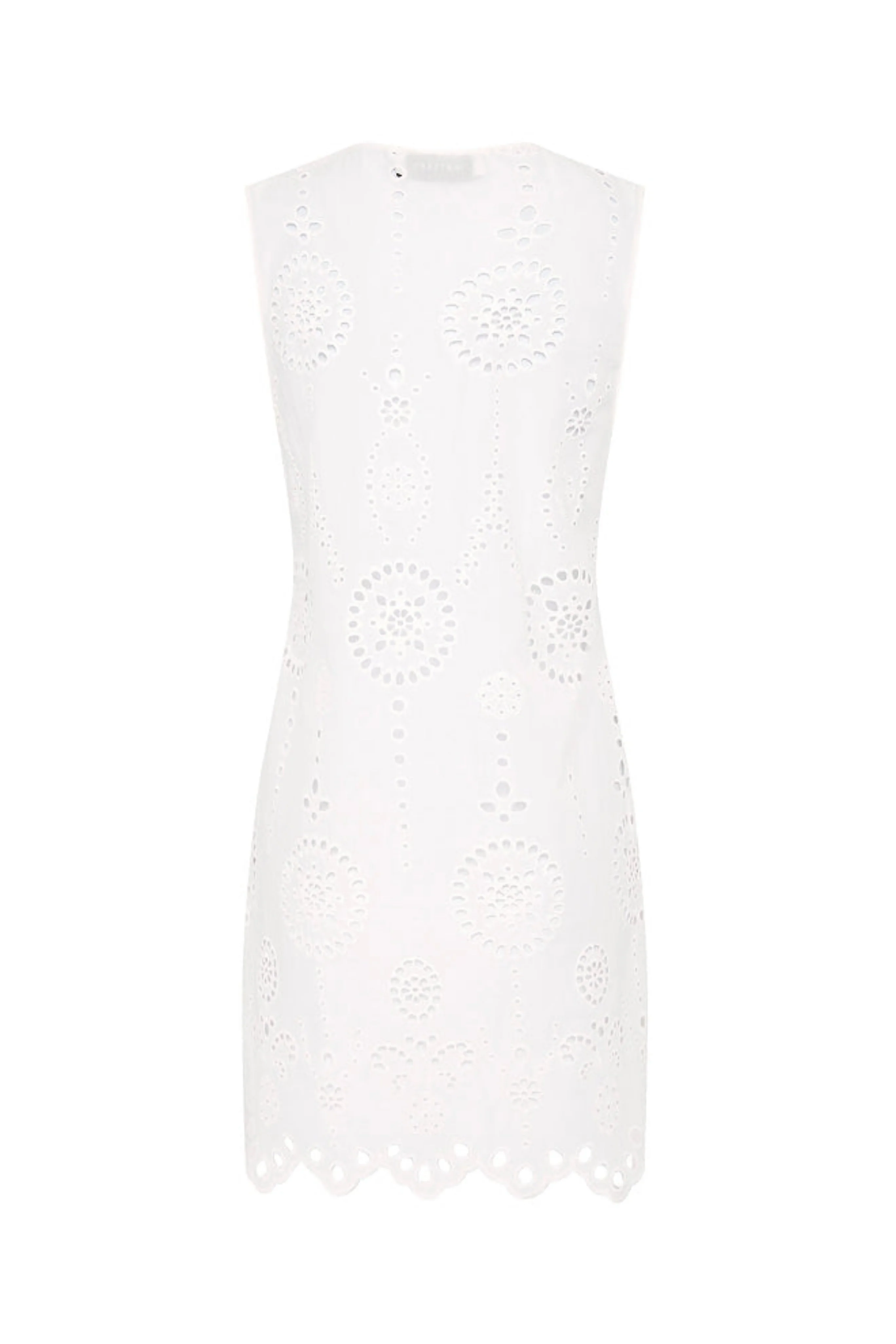 Broderie Tie Mini Dress - Image 2