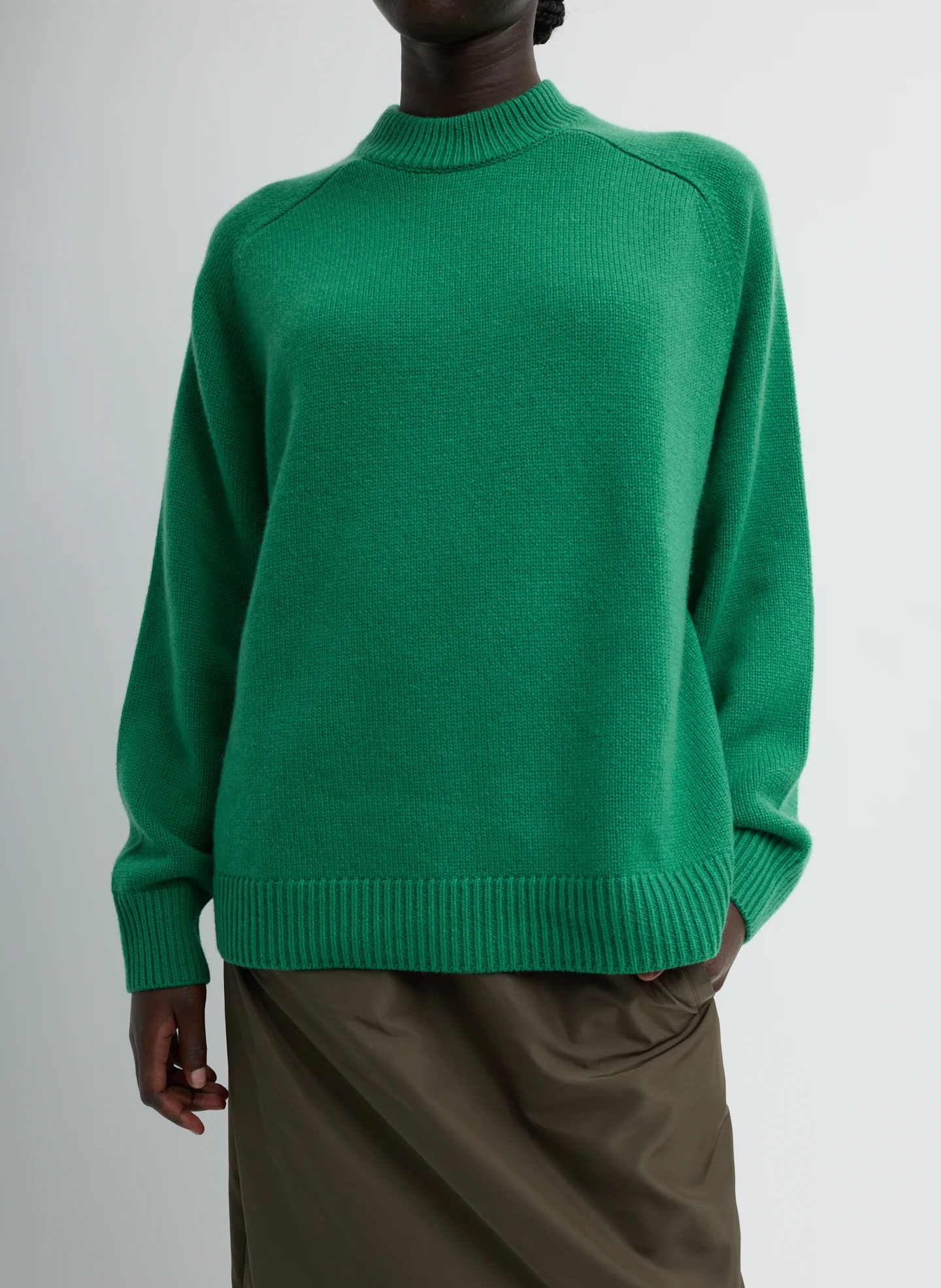 Cashmere Sweater Crewneck Oversized Pullover - Image 2