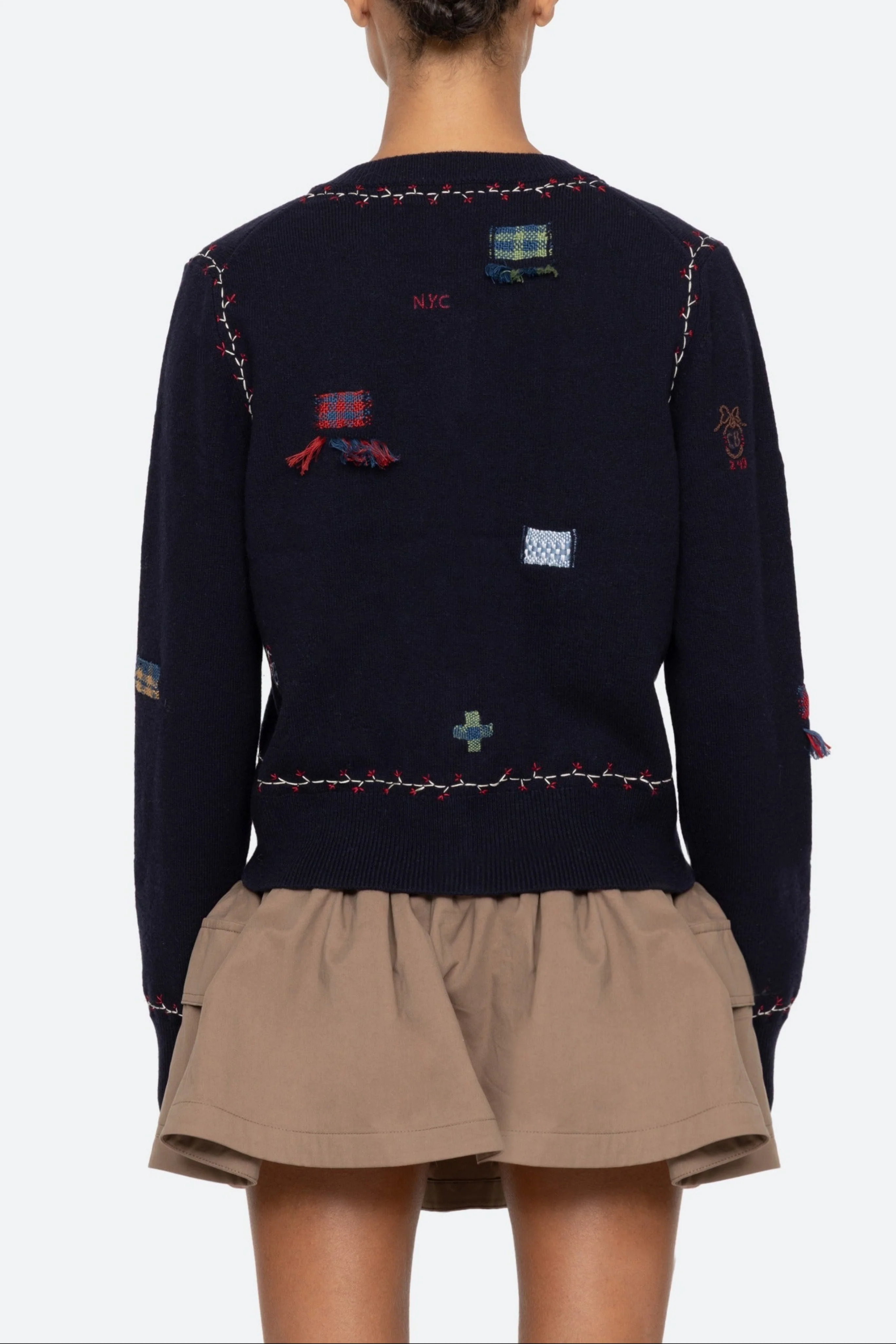 Claira Embroidered Cardigan - Image 10