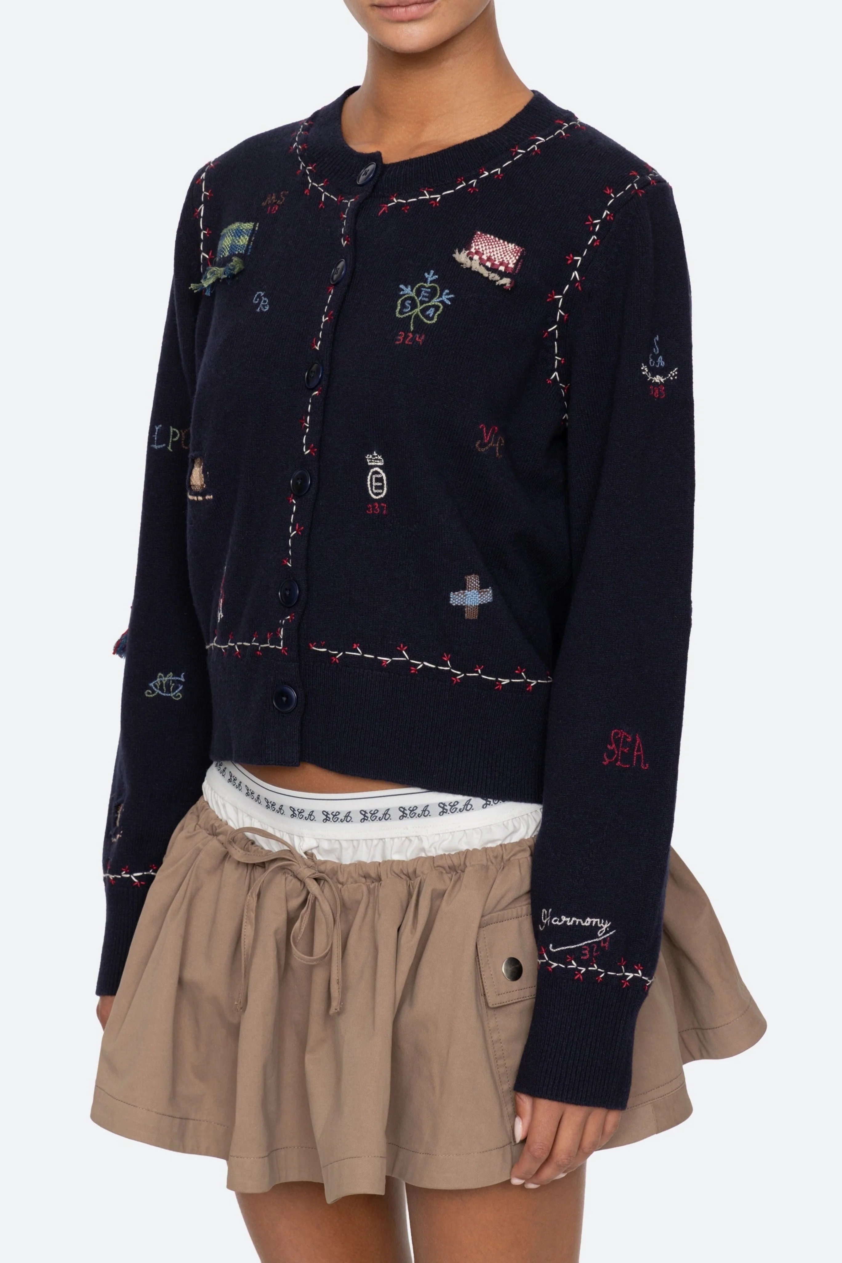 Claira Embroidered Cardigan - Image 2
