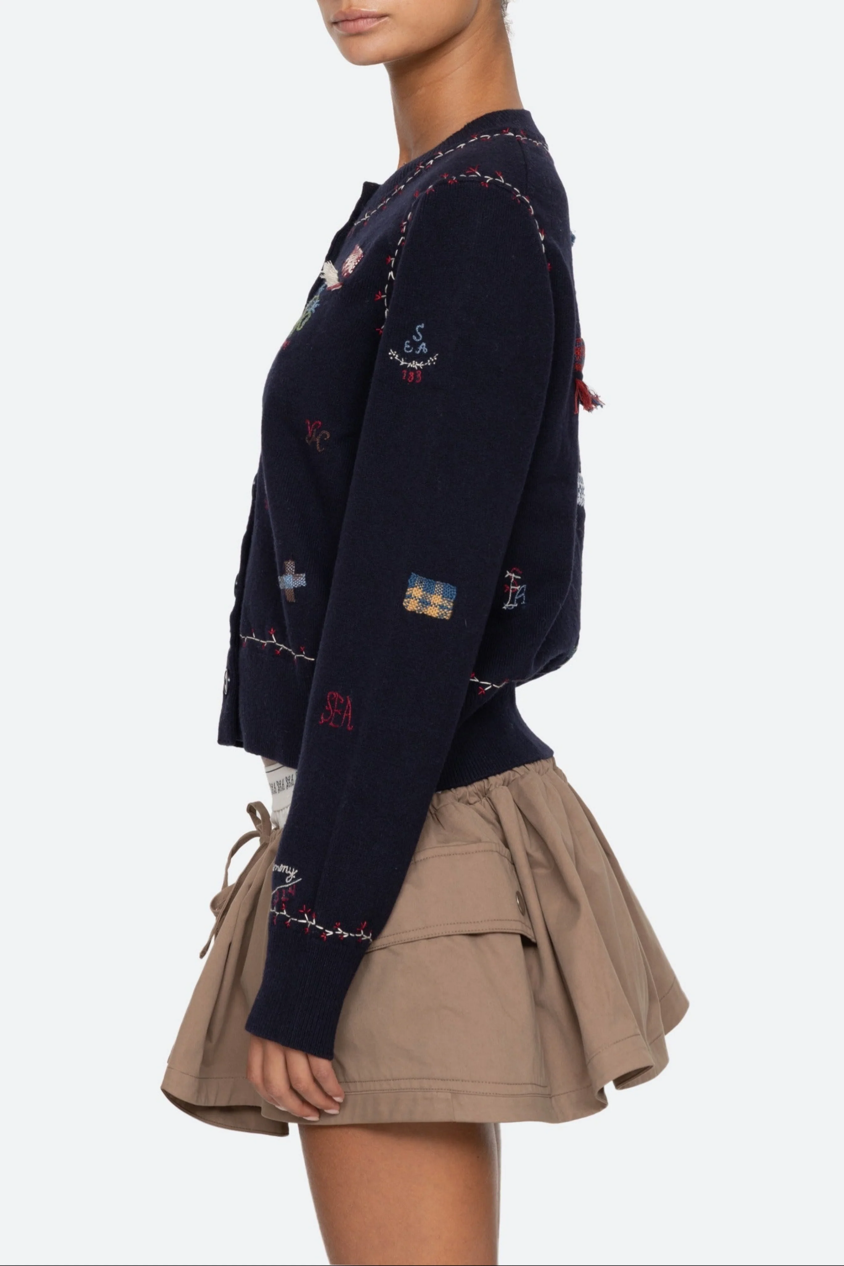 Claira Embroidered Cardigan - Image 7