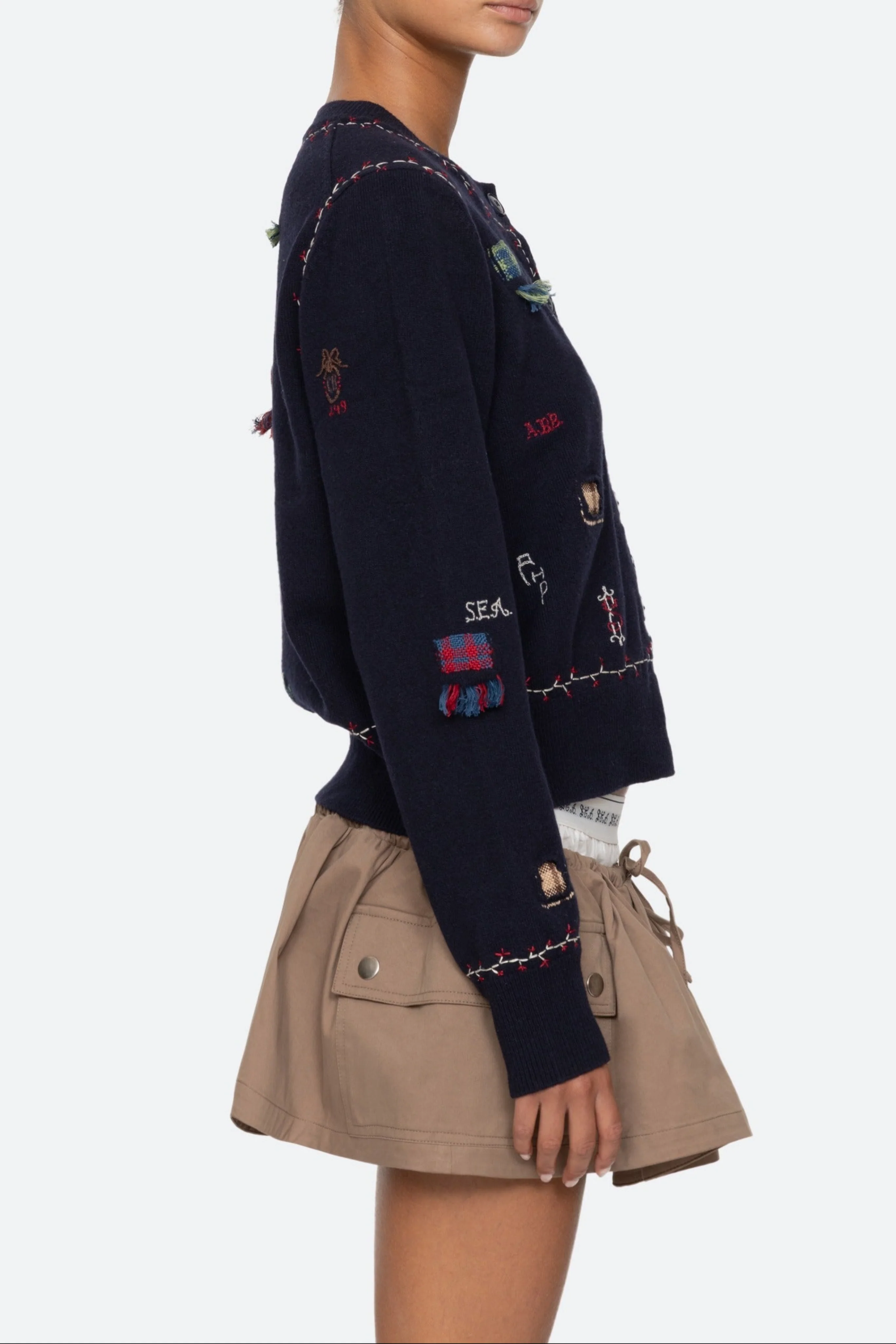 Claira Embroidered Cardigan - Image 8