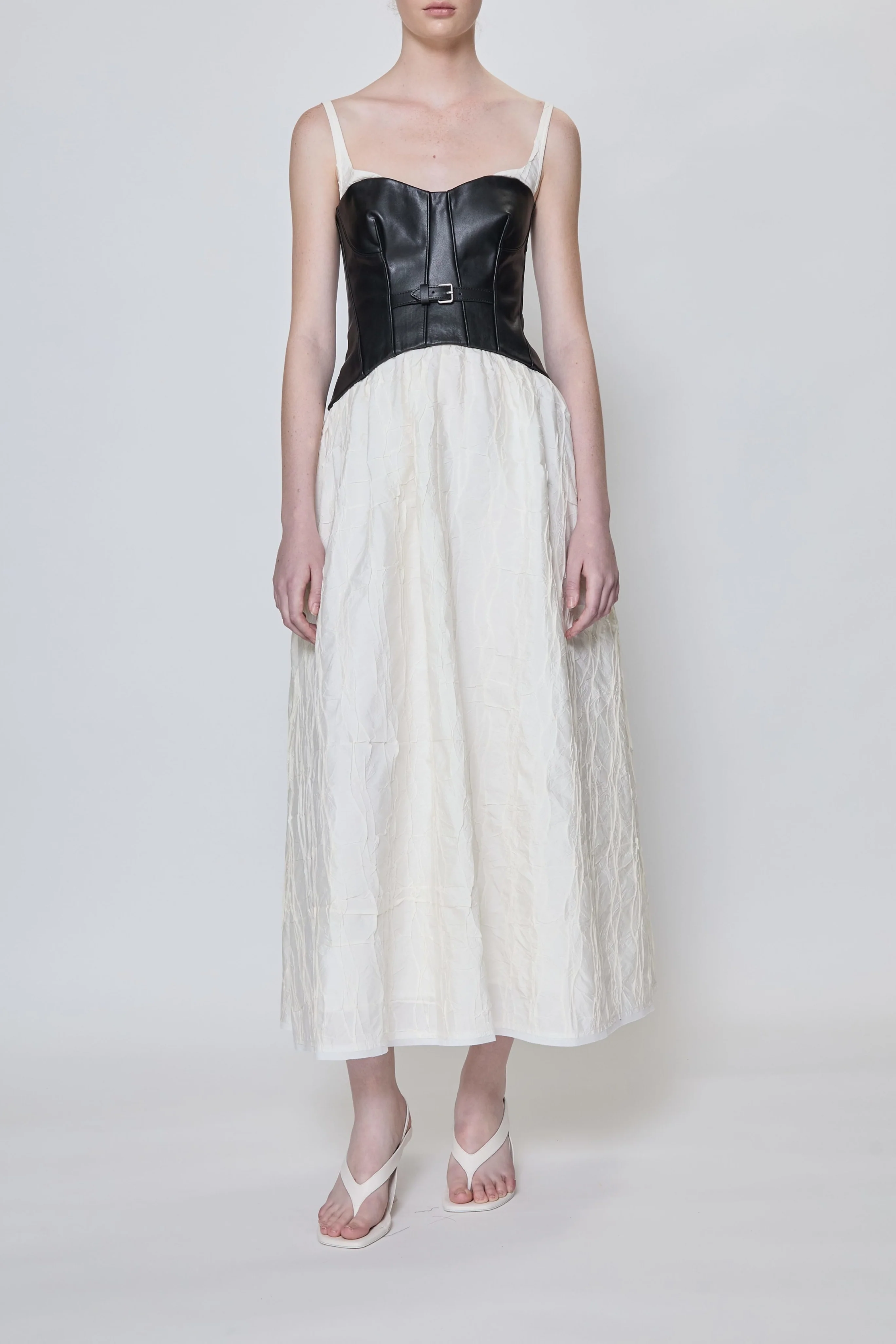 Cortland Belted Bustier Midi Dress - Image 2