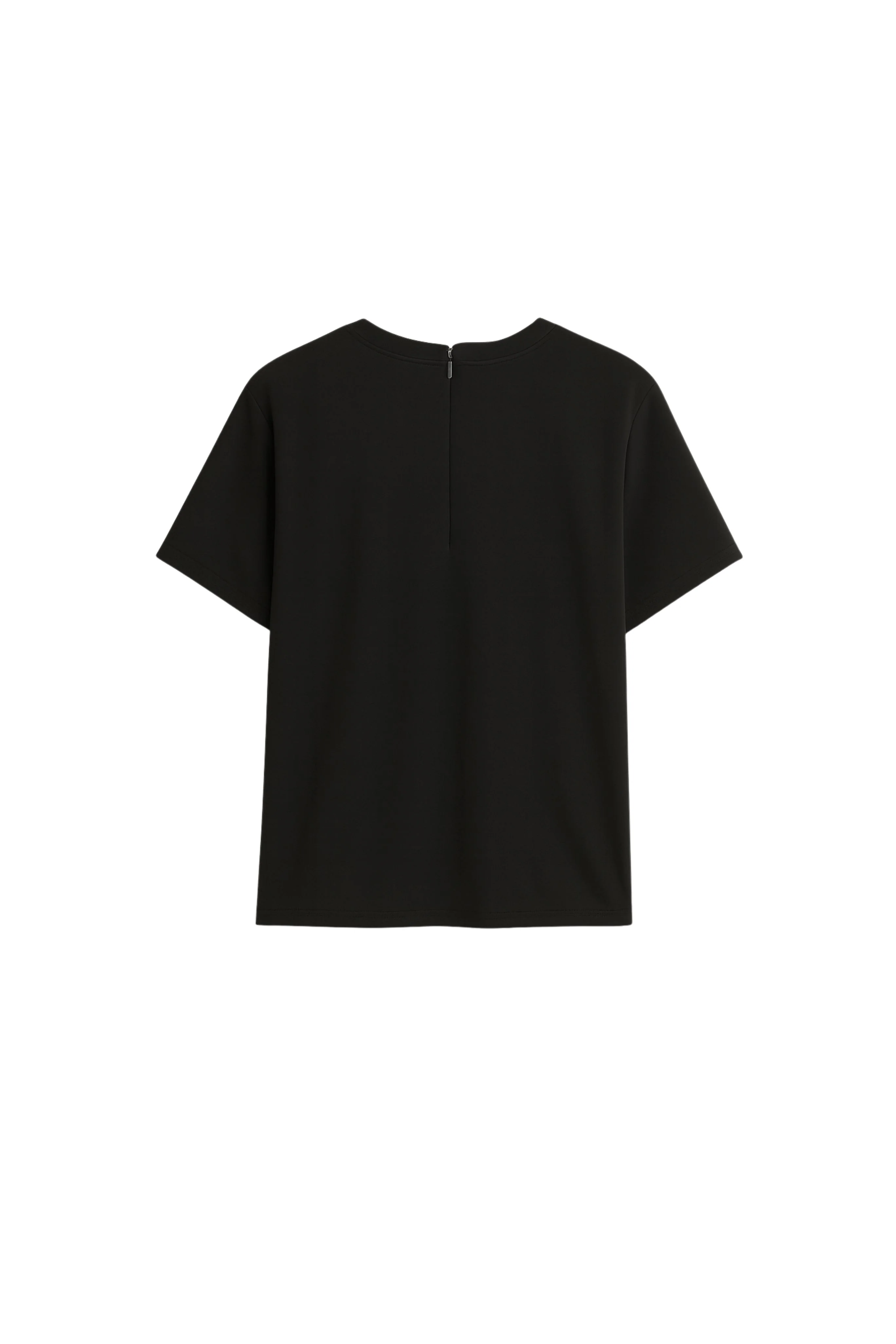 Crepe T-Shirt in Black - Image 2