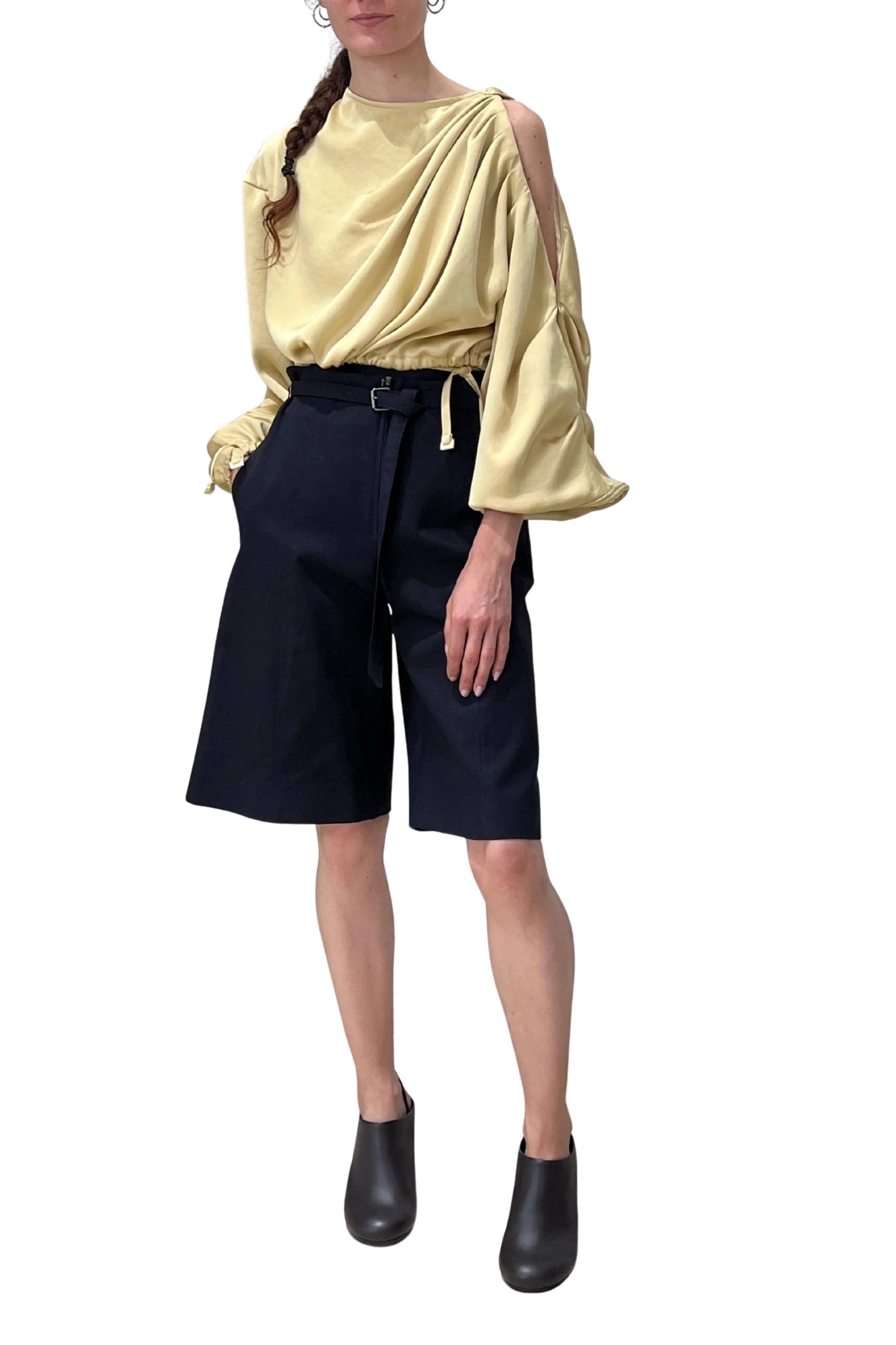 Crop Open Shoulder Bomber - Image 2