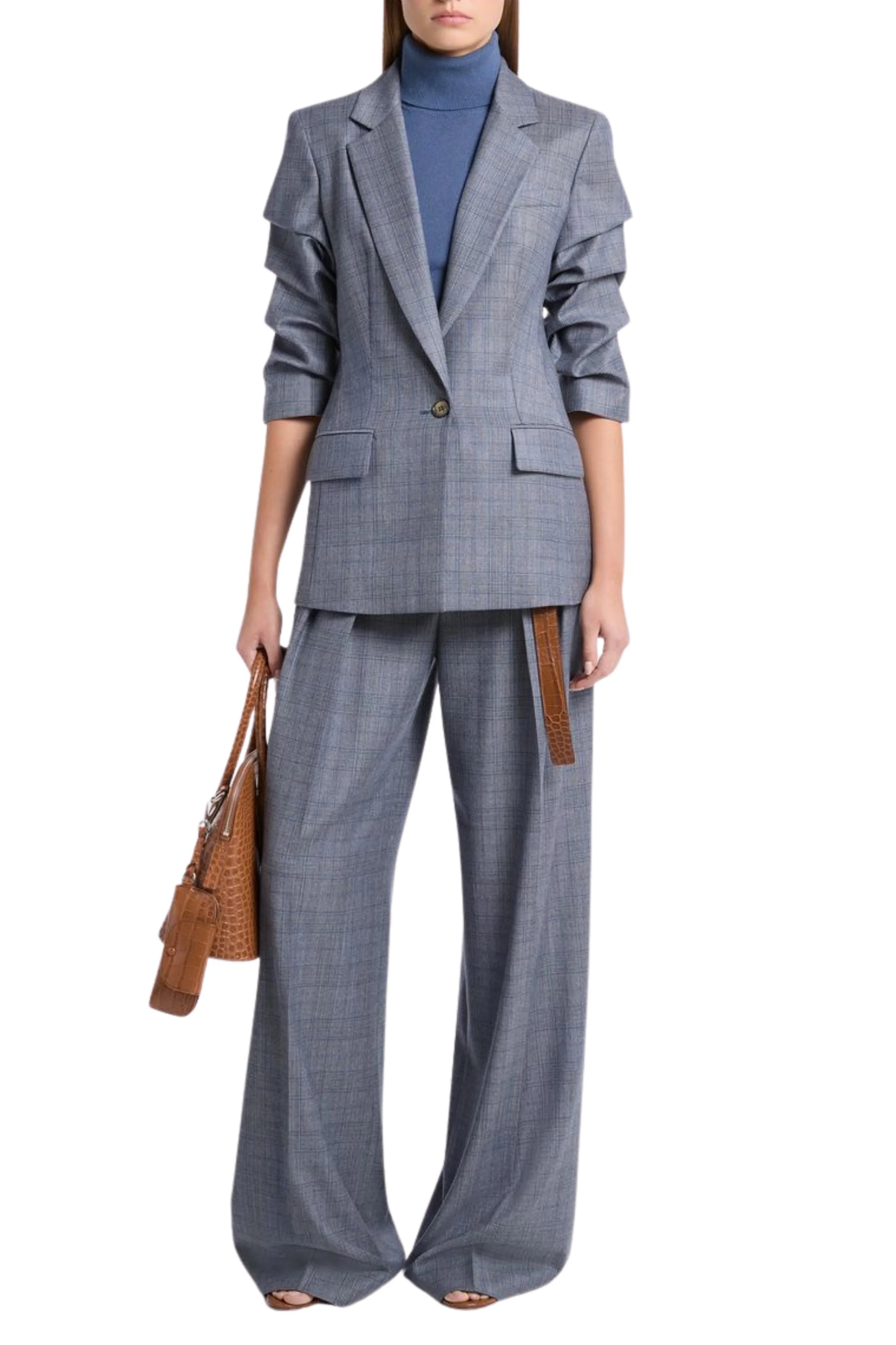 Crushed Sleeve Blazer - Image 2