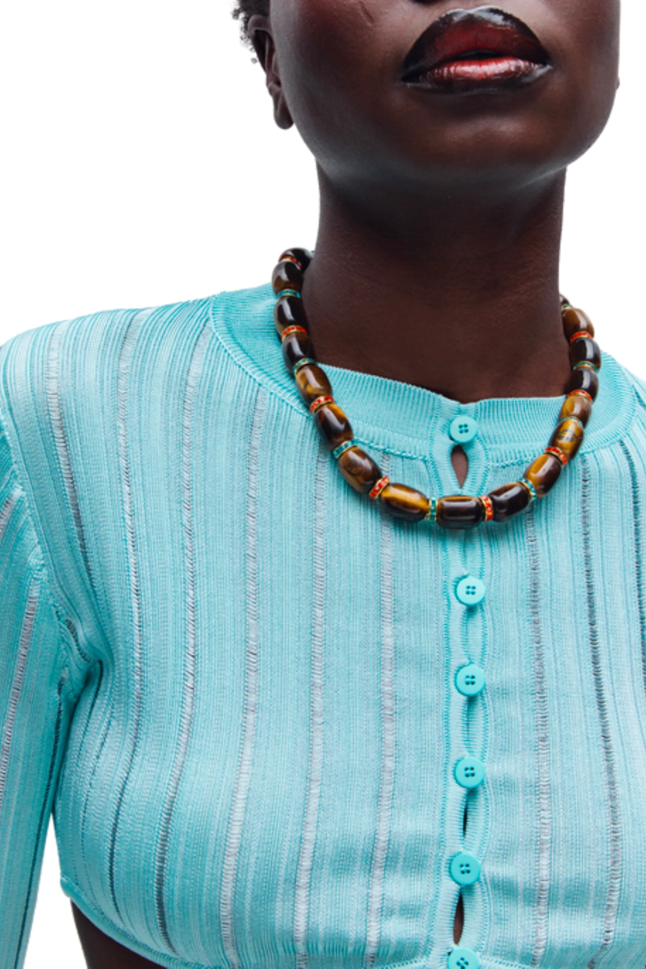 Donna Necklace in Brown/Multi - Image 2