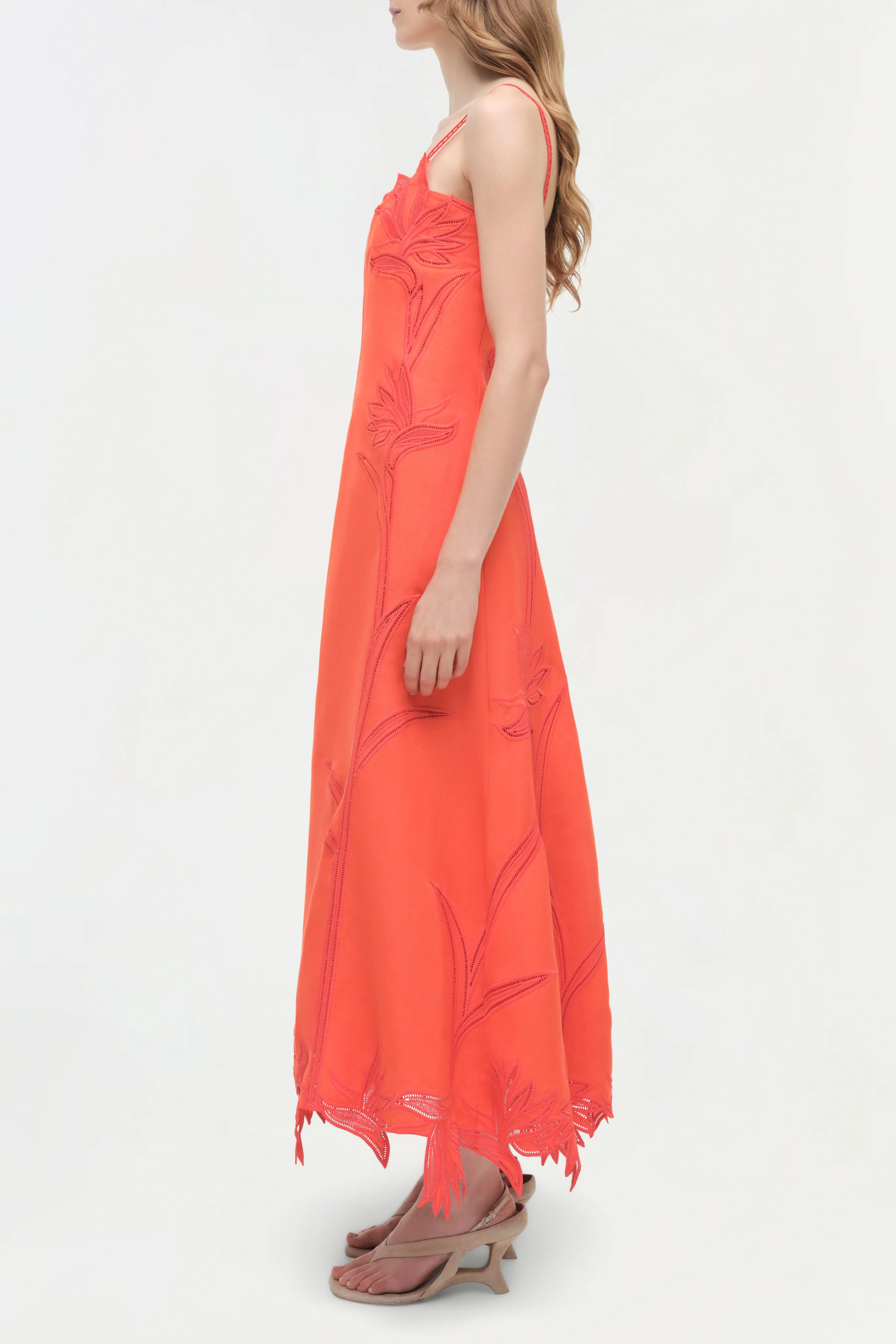 Ellery Embroidered Bustier Midi Dress - Image 3