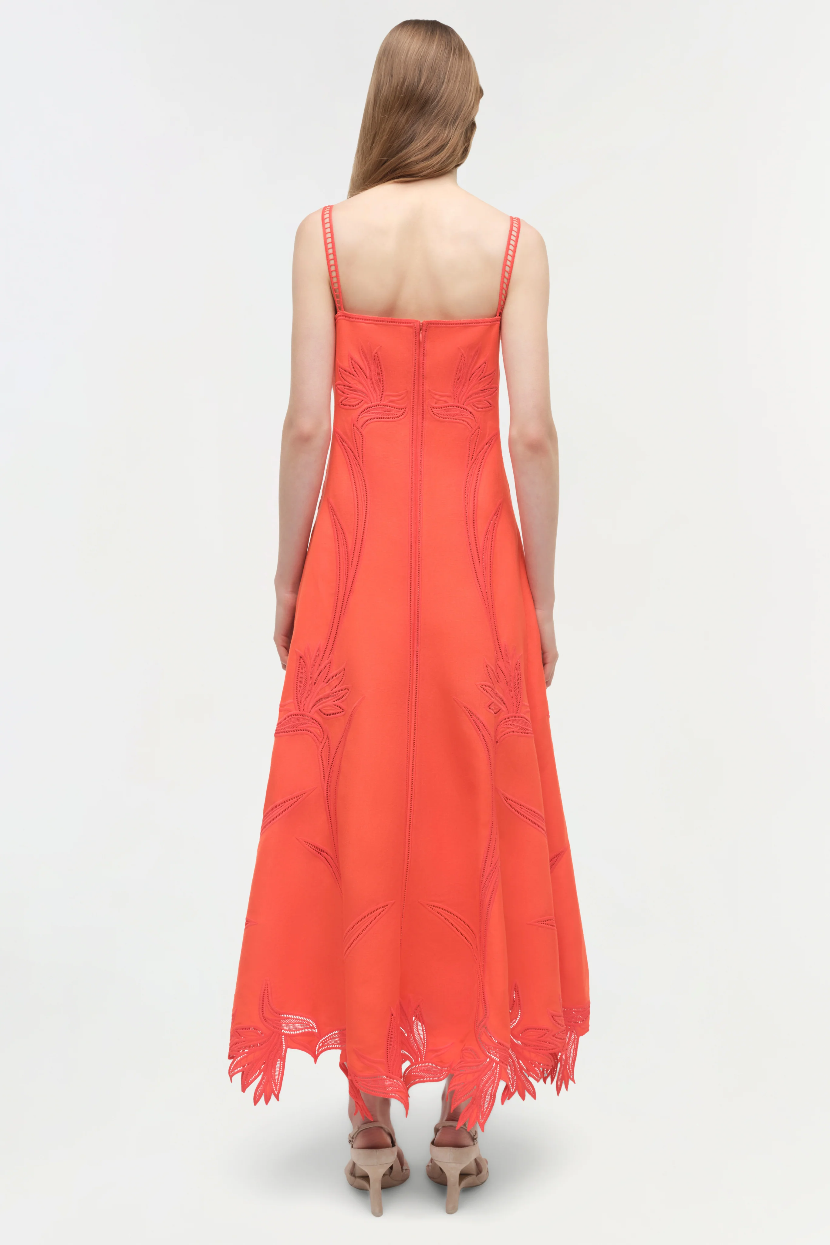 Ellery Embroidered Bustier Midi Dress - Image 4