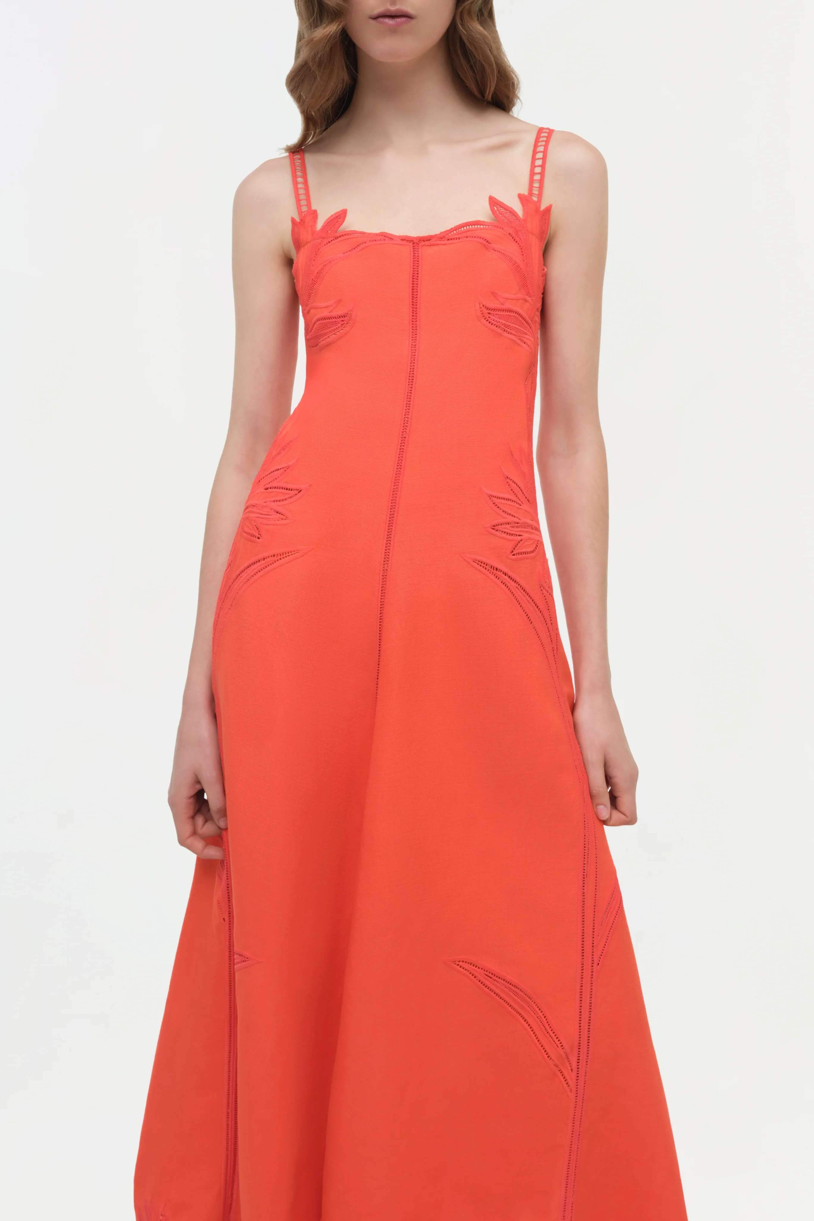 Ellery Embroidered Bustier Midi Dress - Image 5