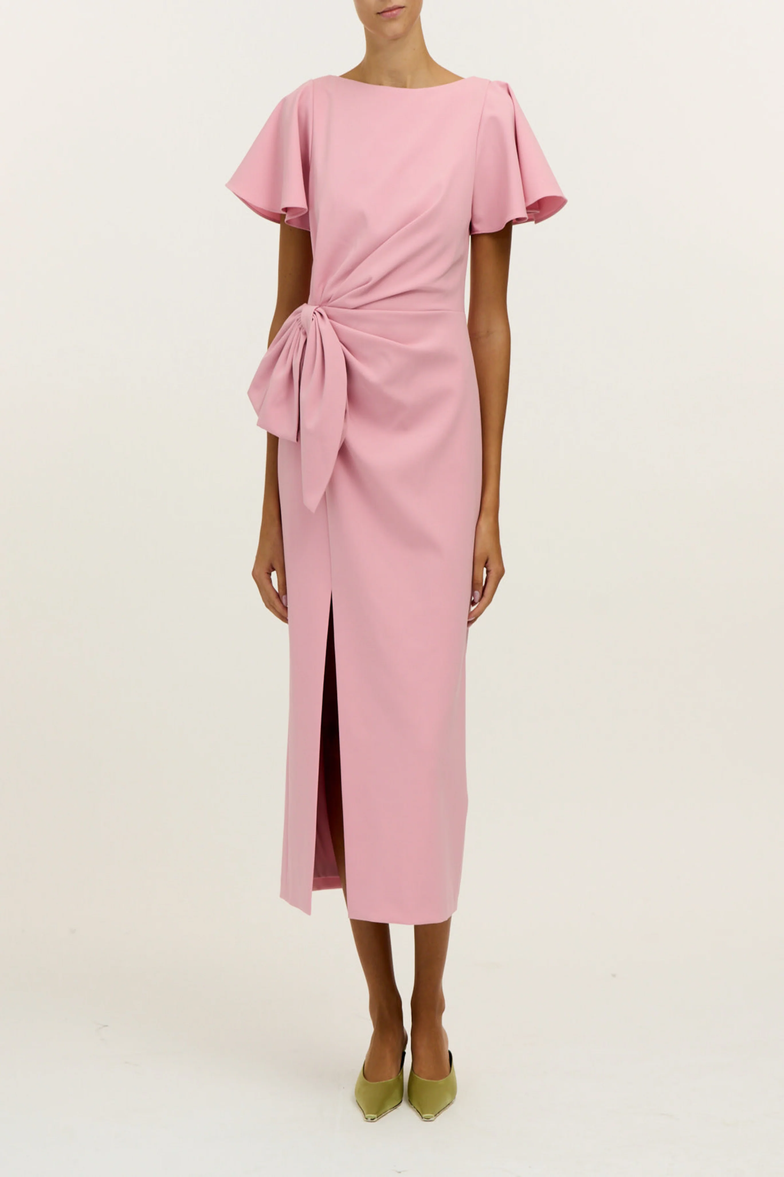 Emeline Dress In Rose Quartz - Image 2