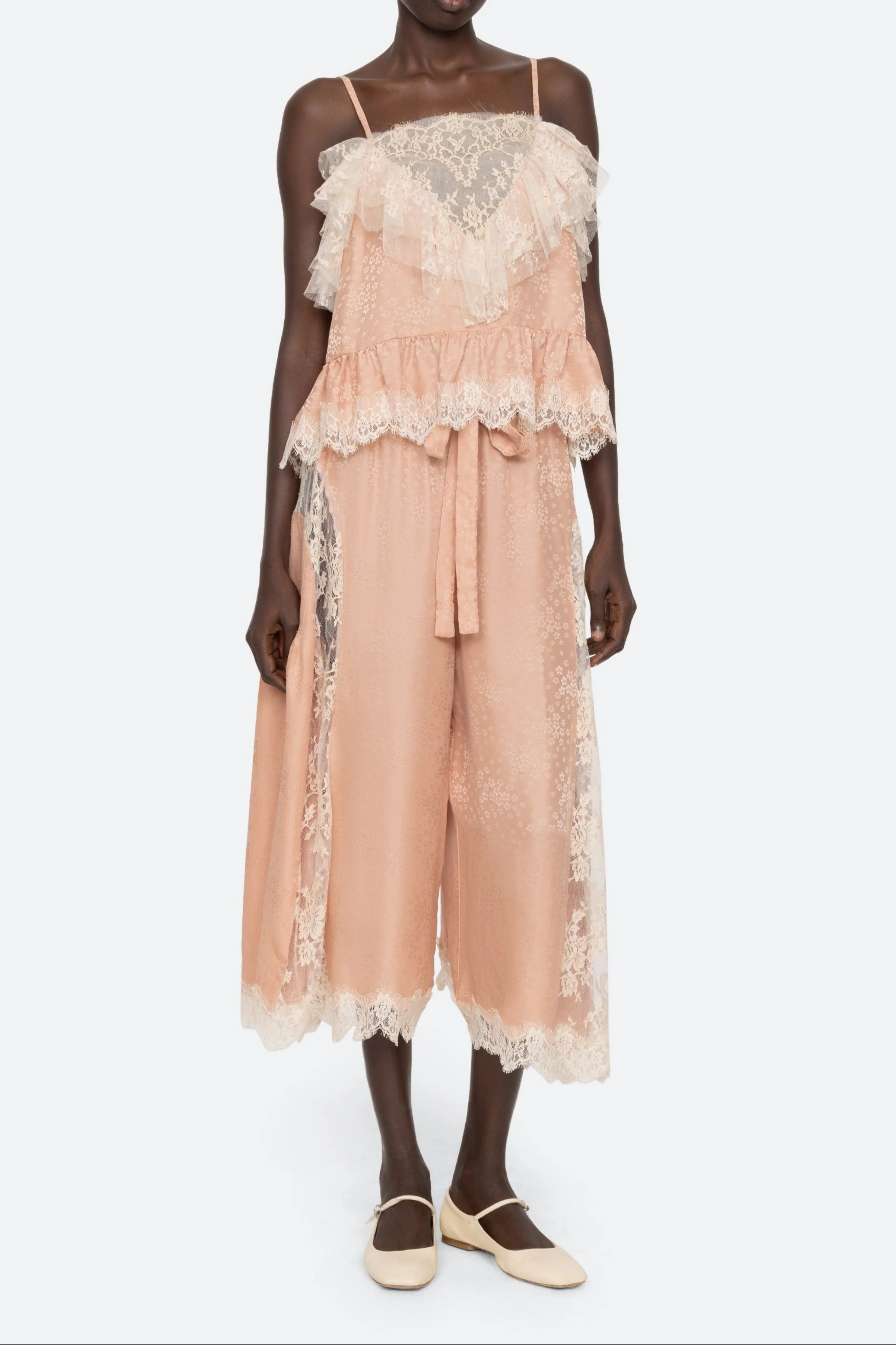 Ethel Solid Camisole Top in Rose - Image 3