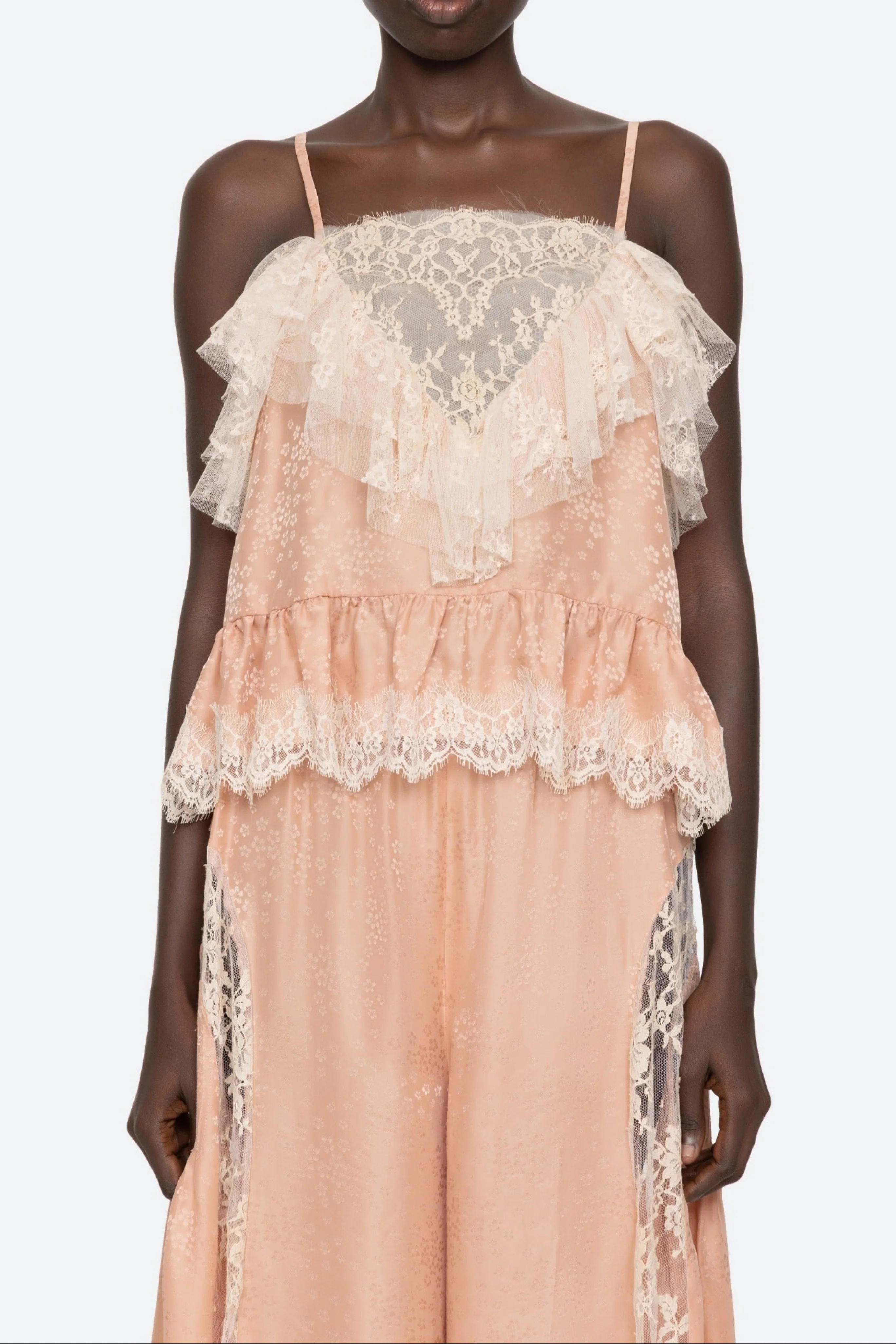 Ethel Solid Camisole Top in Rose - Image 4