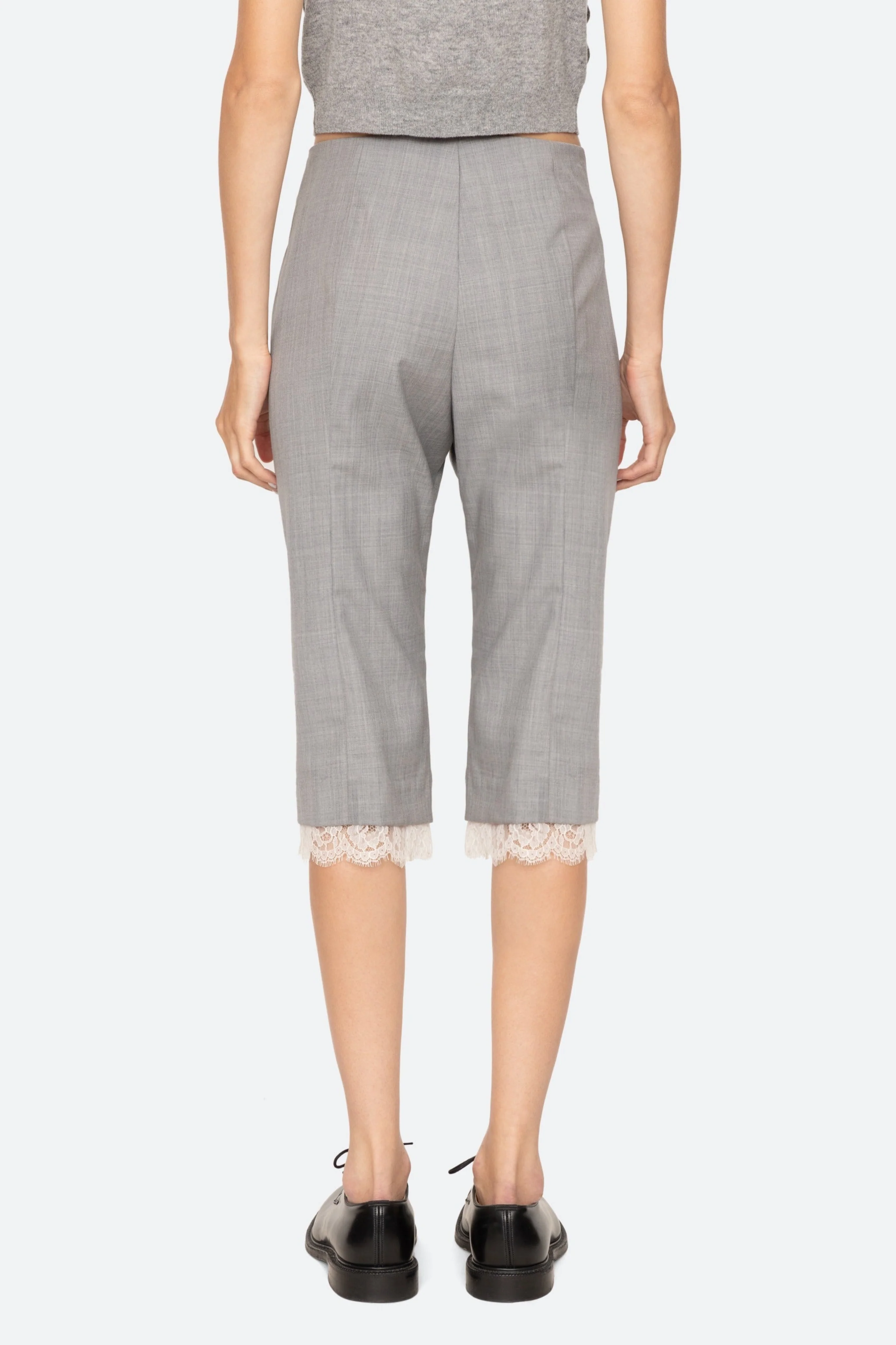 Fiora Tropical Wool Capri Pants - Image 7