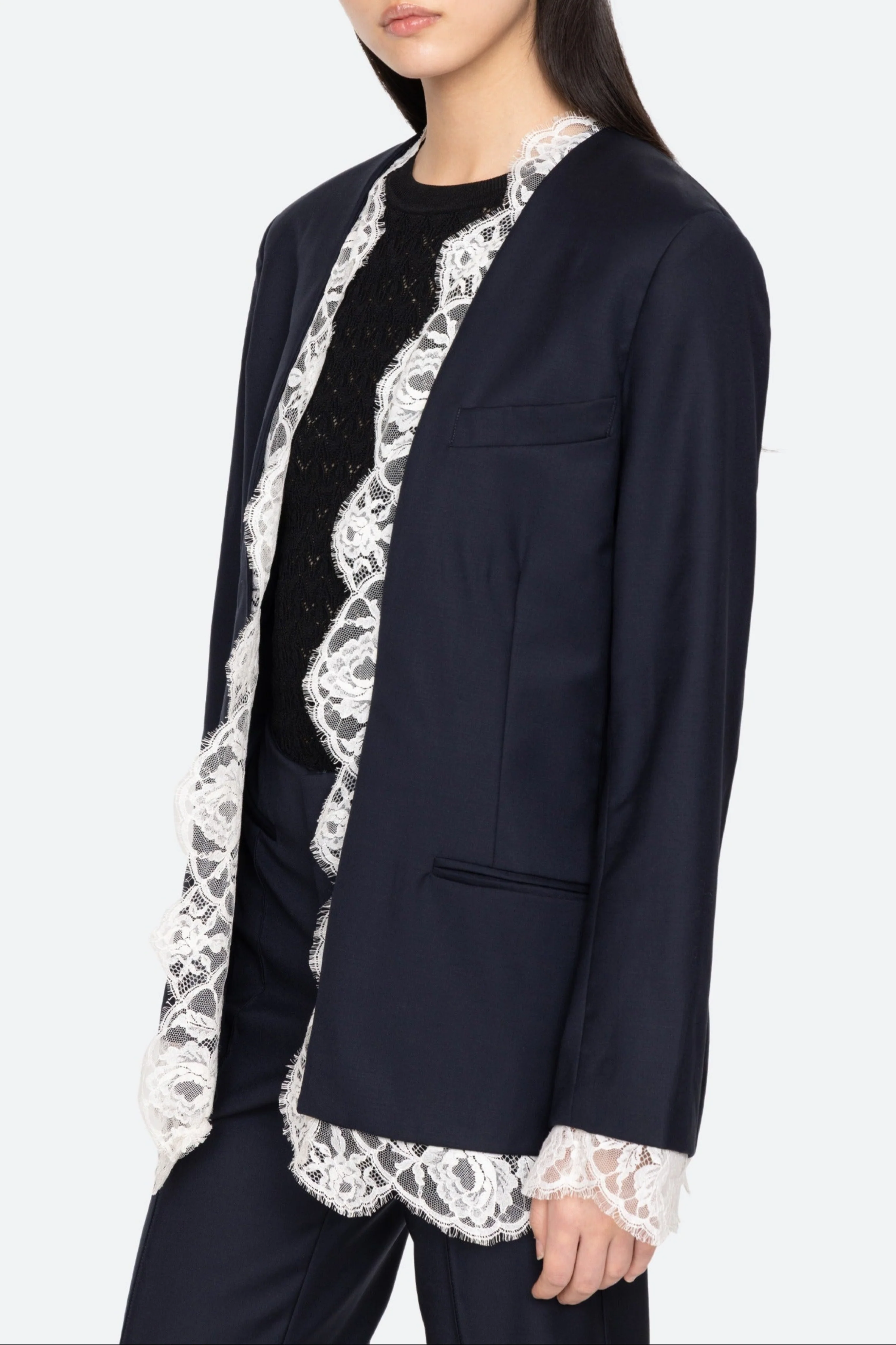 Fiora Tropical Wool Jacket - Image 10