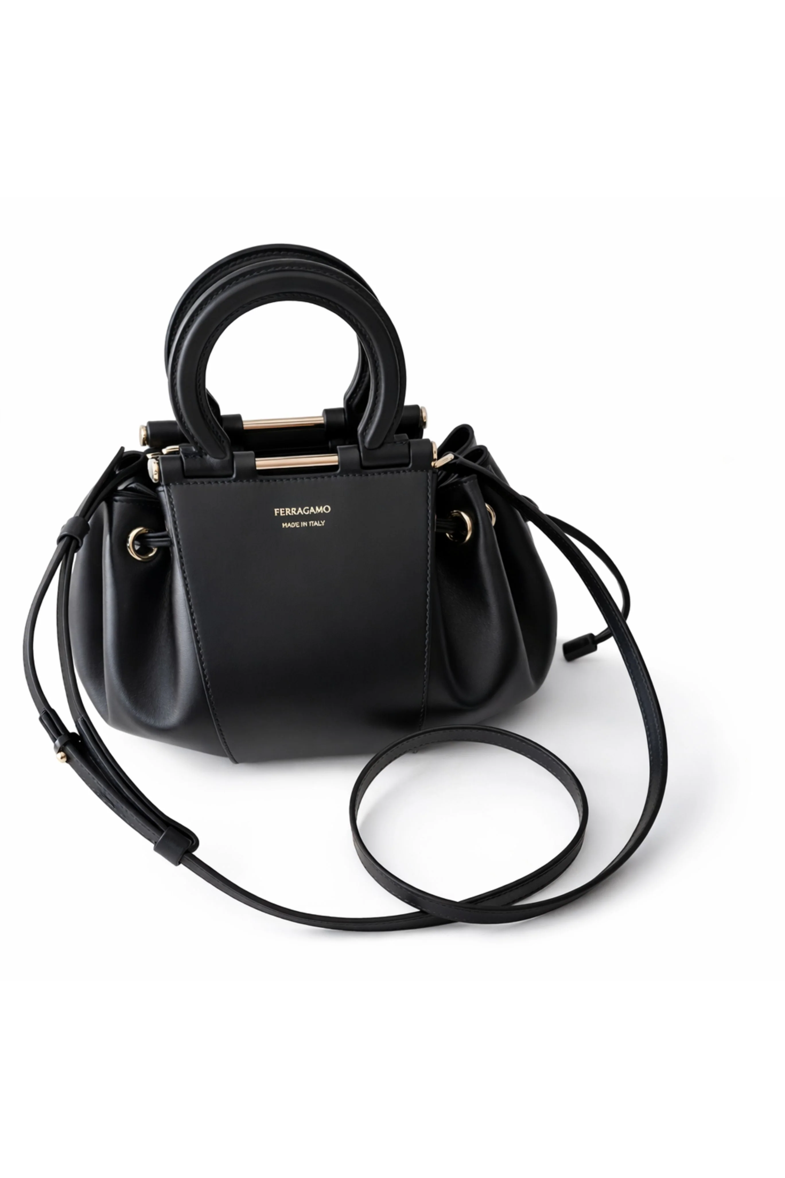Gancio Handle Drawstring Bag - Image 3