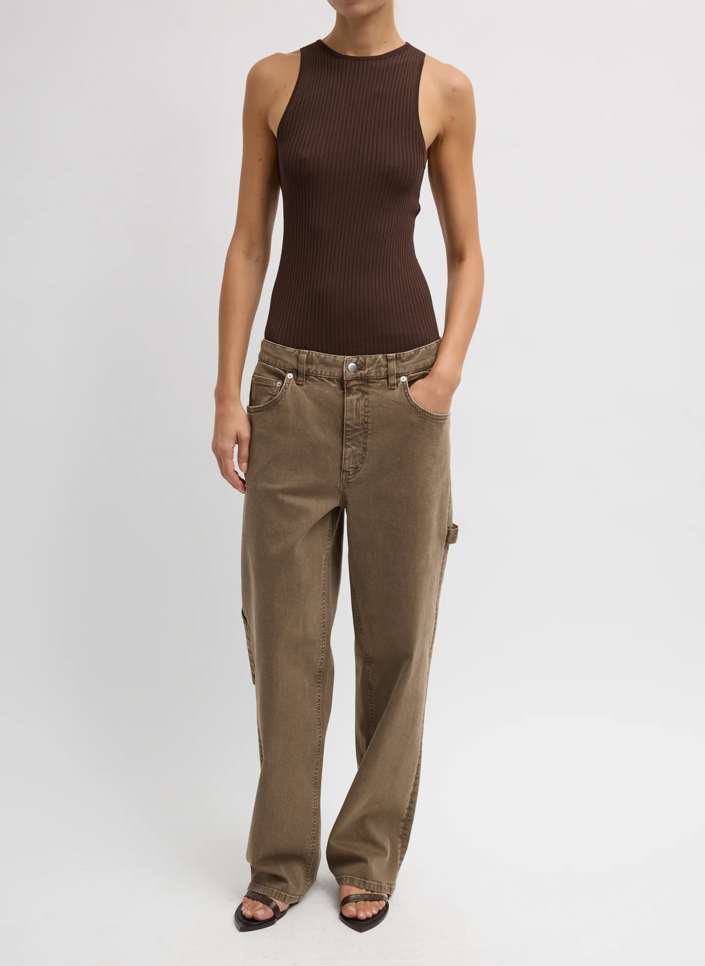 Garment Wash Stretch Twill Slouchy Carpenter Jean - Image 2
