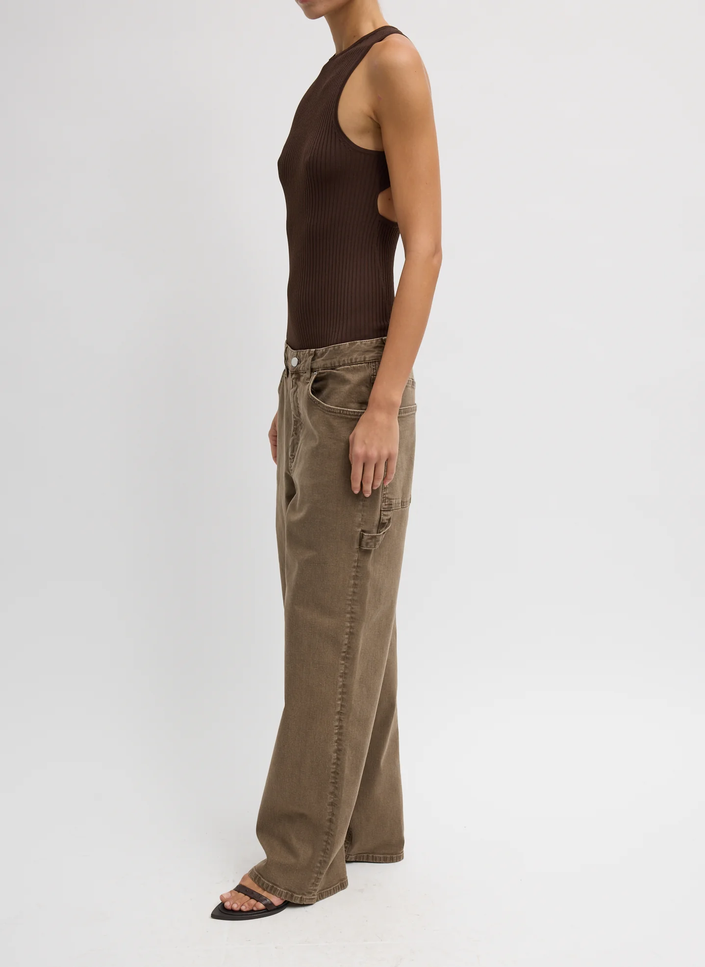 Garment Wash Stretch Twill Slouchy Carpenter Jean - Image 3