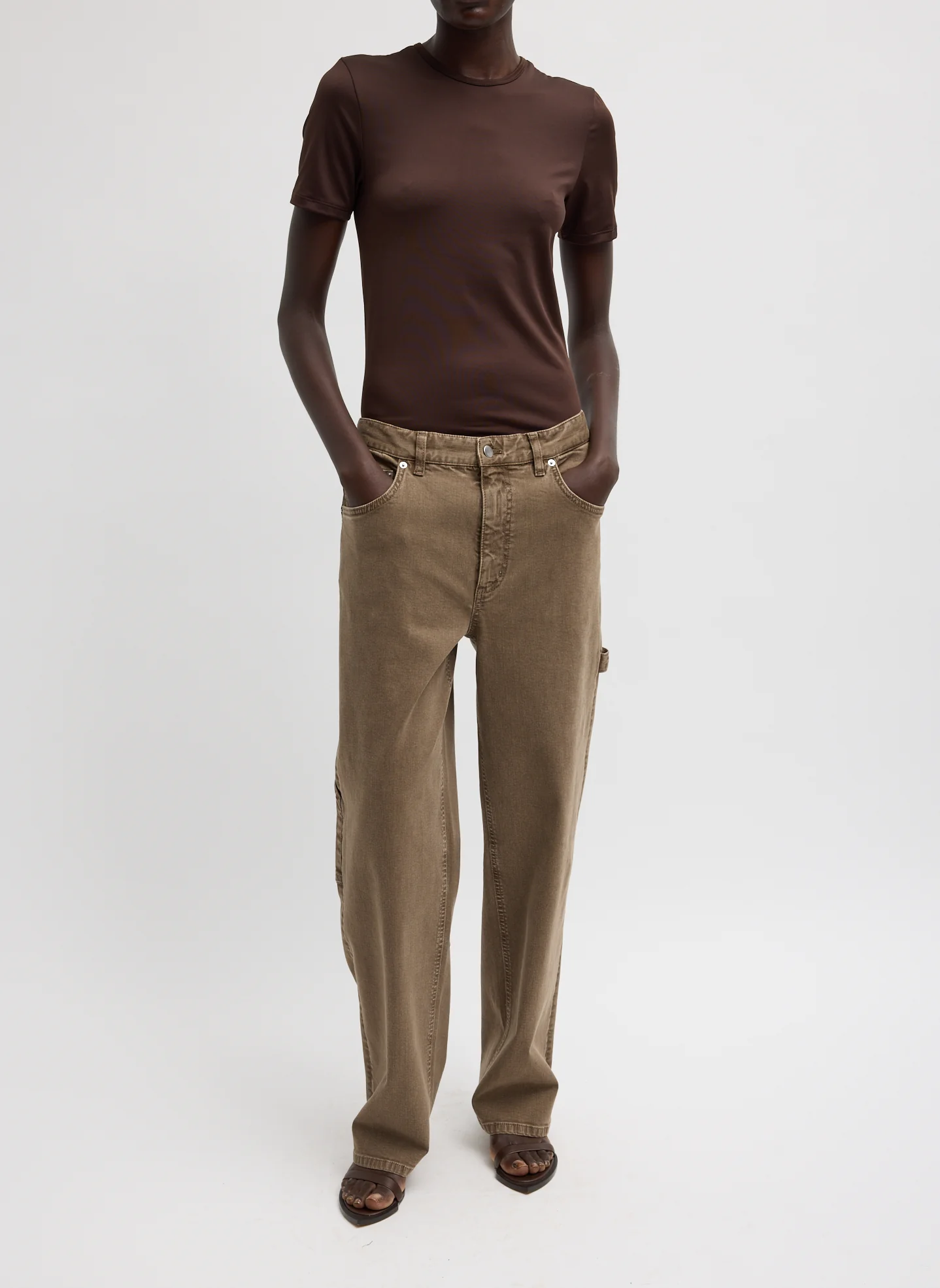 Garment Wash Stretch Twill Slouchy Carpenter Jean - Image 5