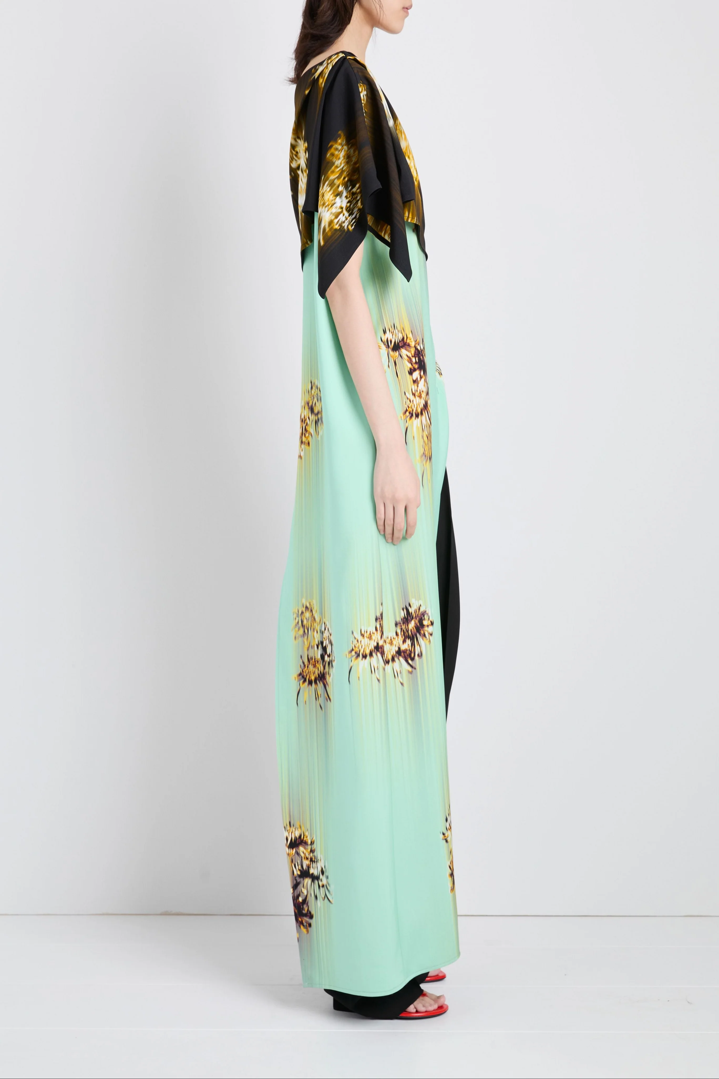 Haya Top in Printed Viscose Cady - Image 6