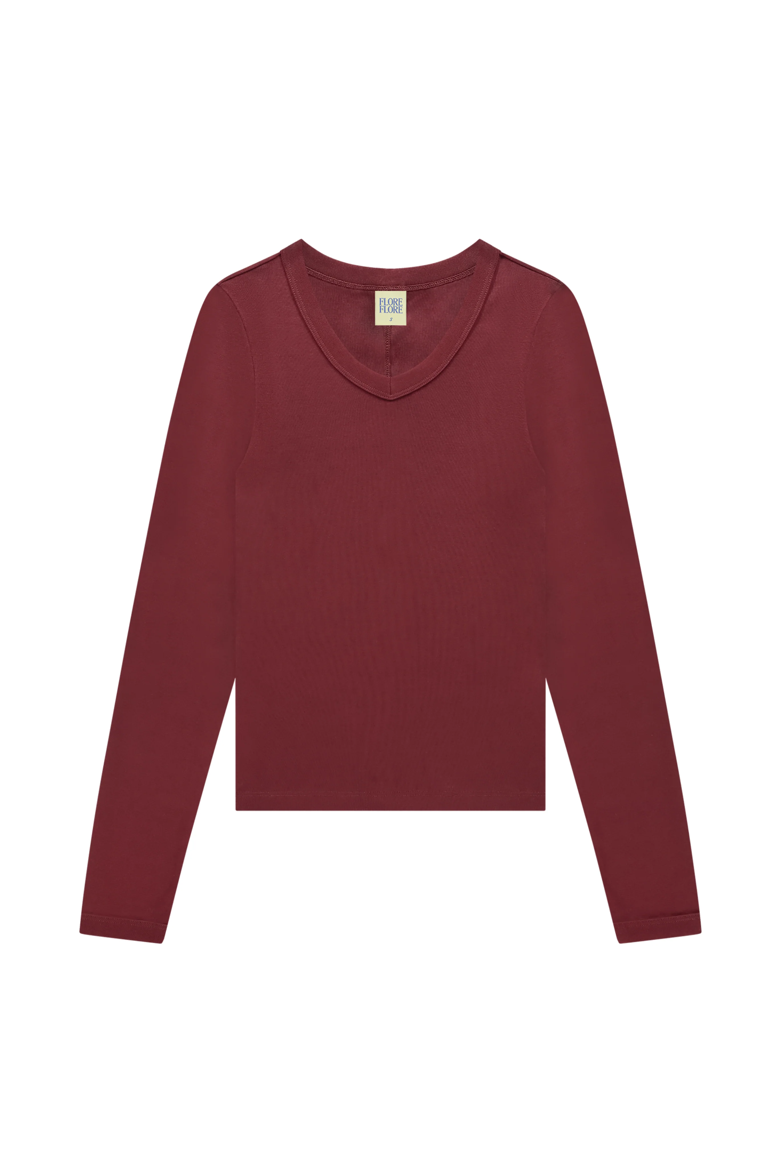 Jill Long Sleeve Tee in Syrah