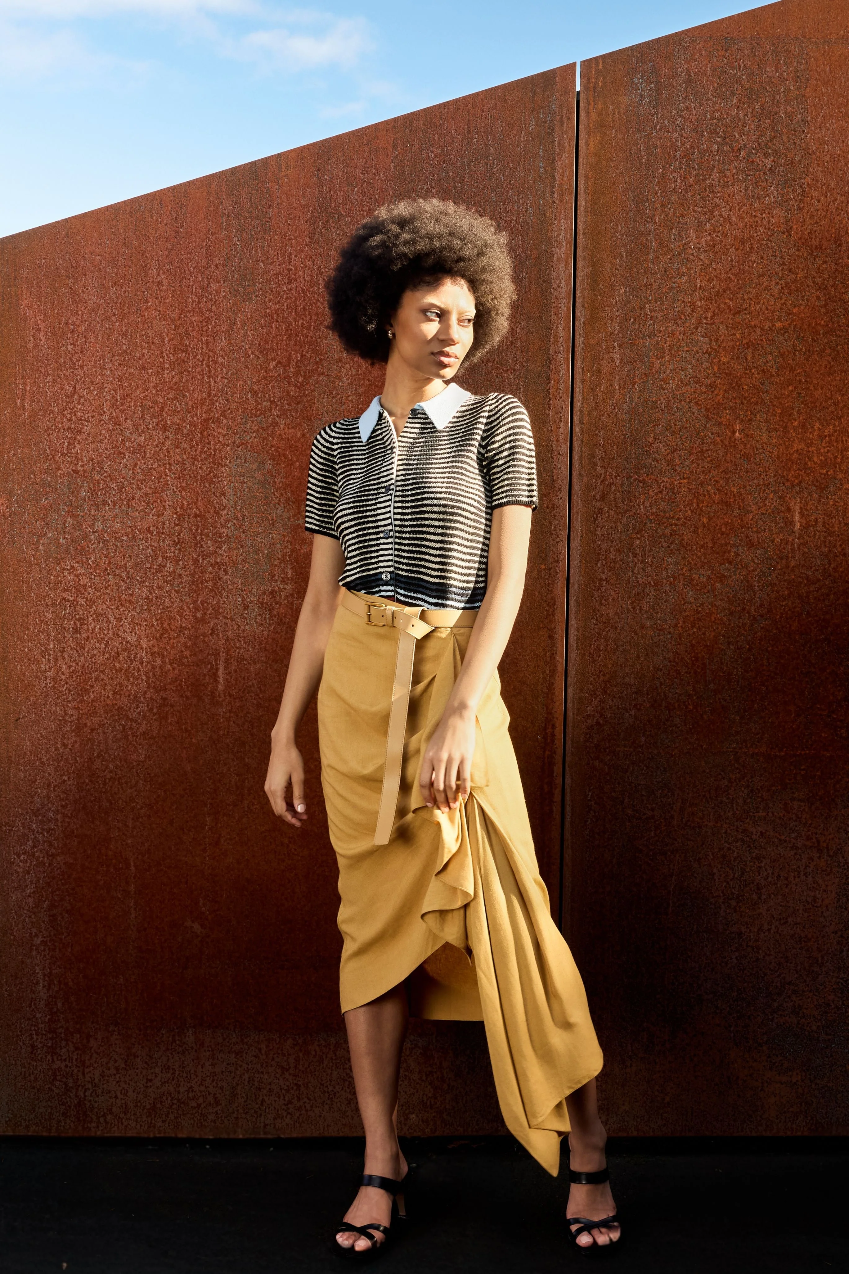 Jodi Trouser Belt in Cashew - Image 6
