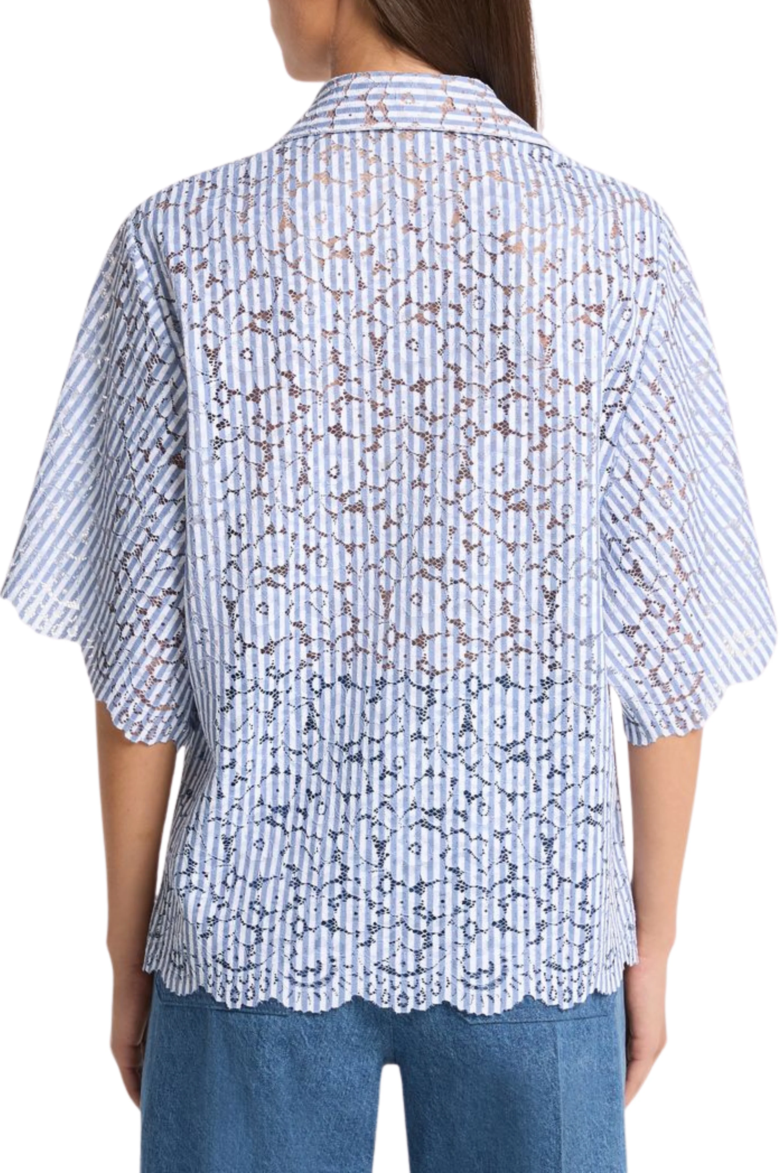Lace Short Sleeve Shirt - Image 3