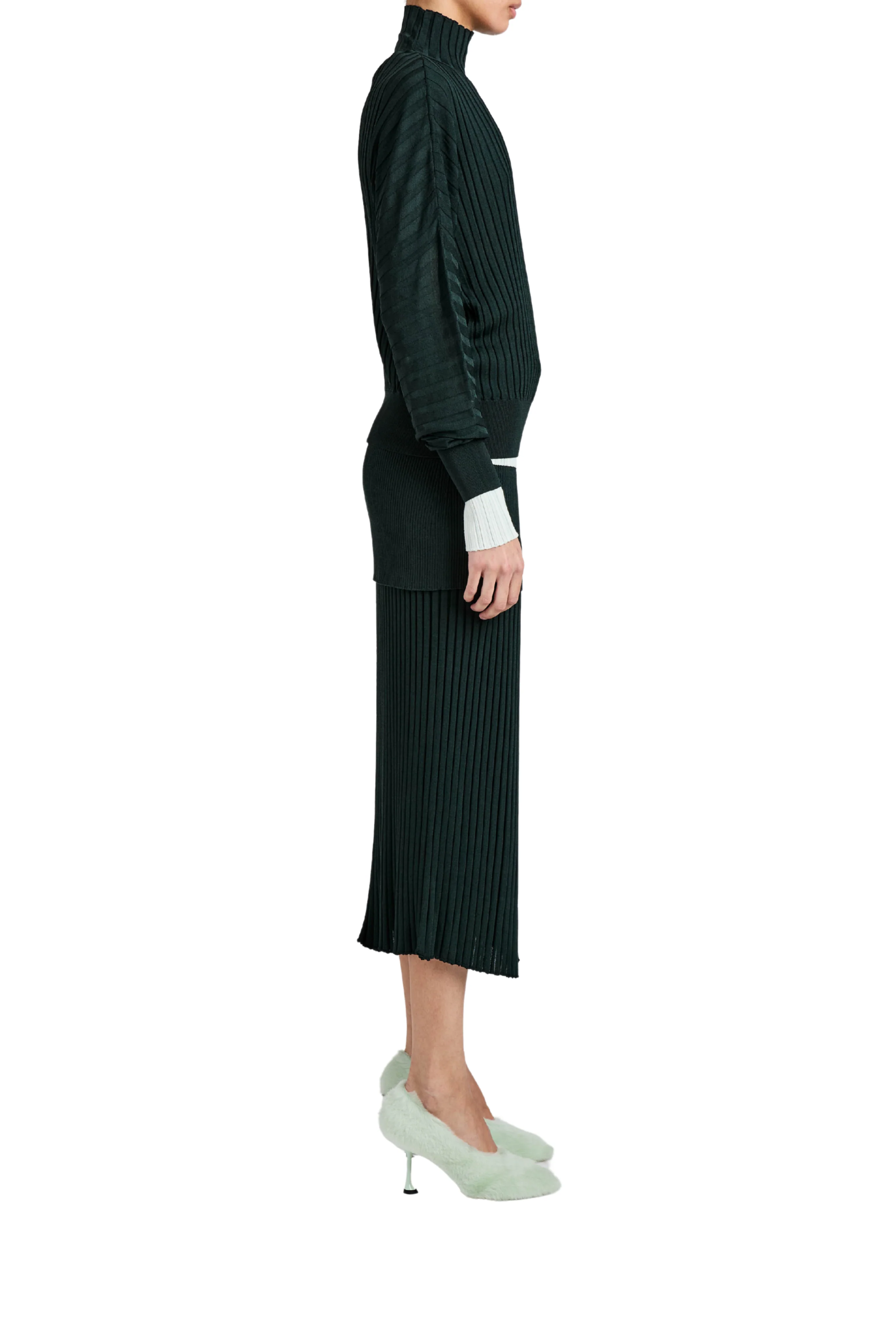 Luiza Sweater In Sunburst Rib - Image 3