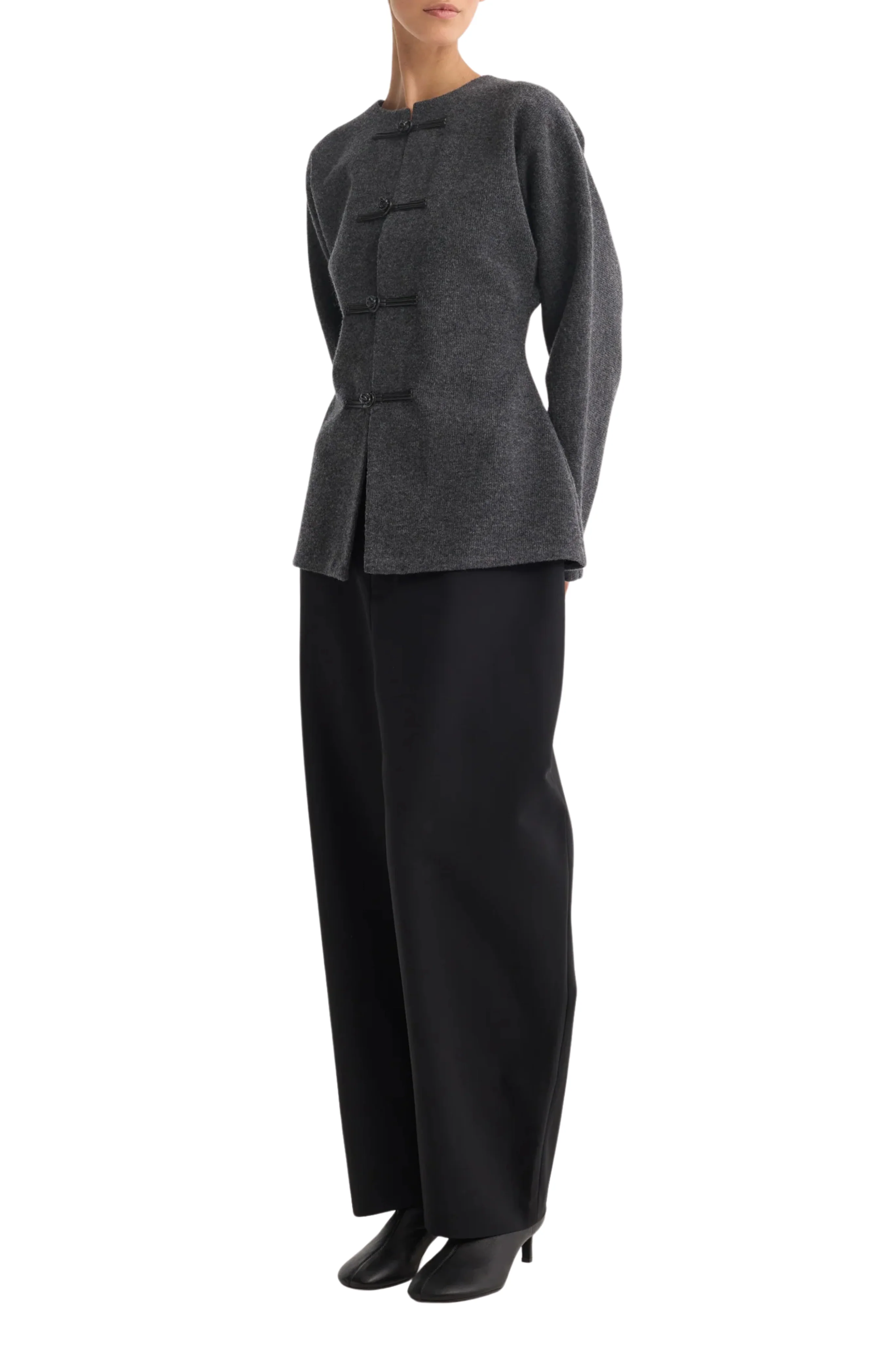 Mandarin Waisted Cardigan - Image 4