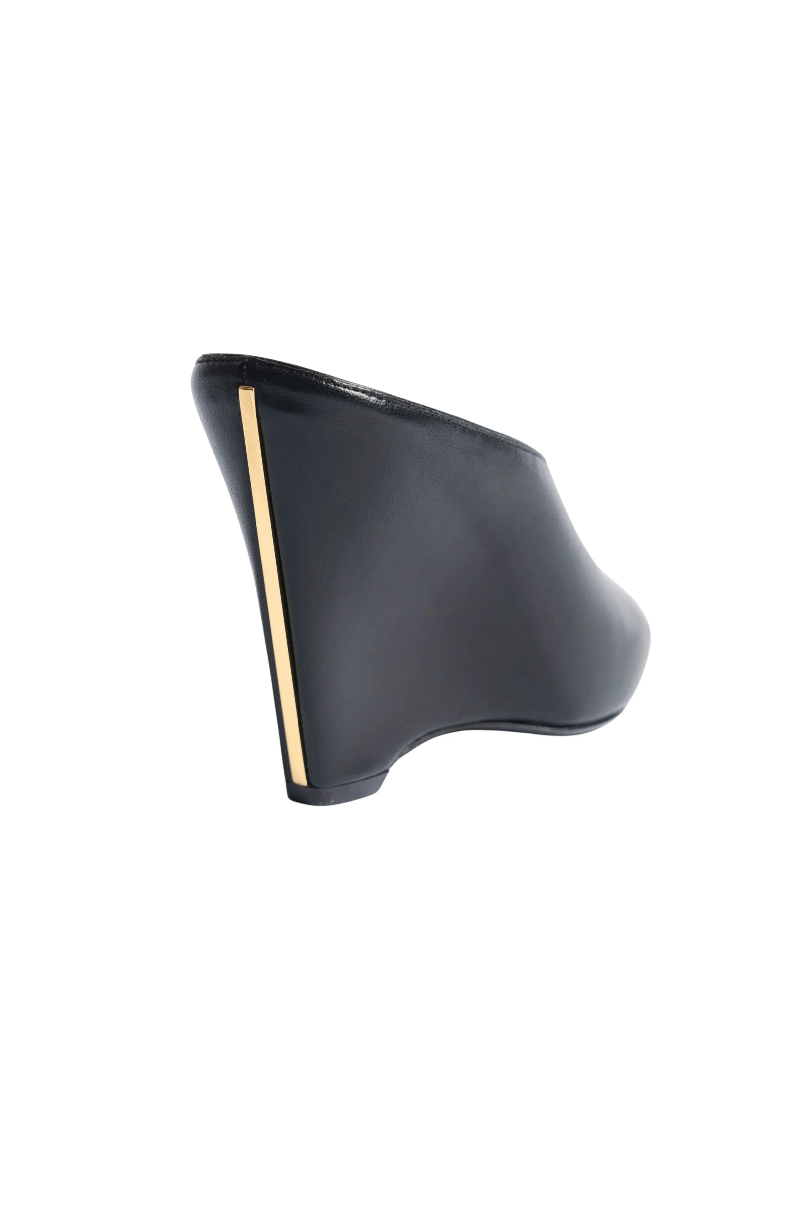 Mule Wedge in Black - Image 3