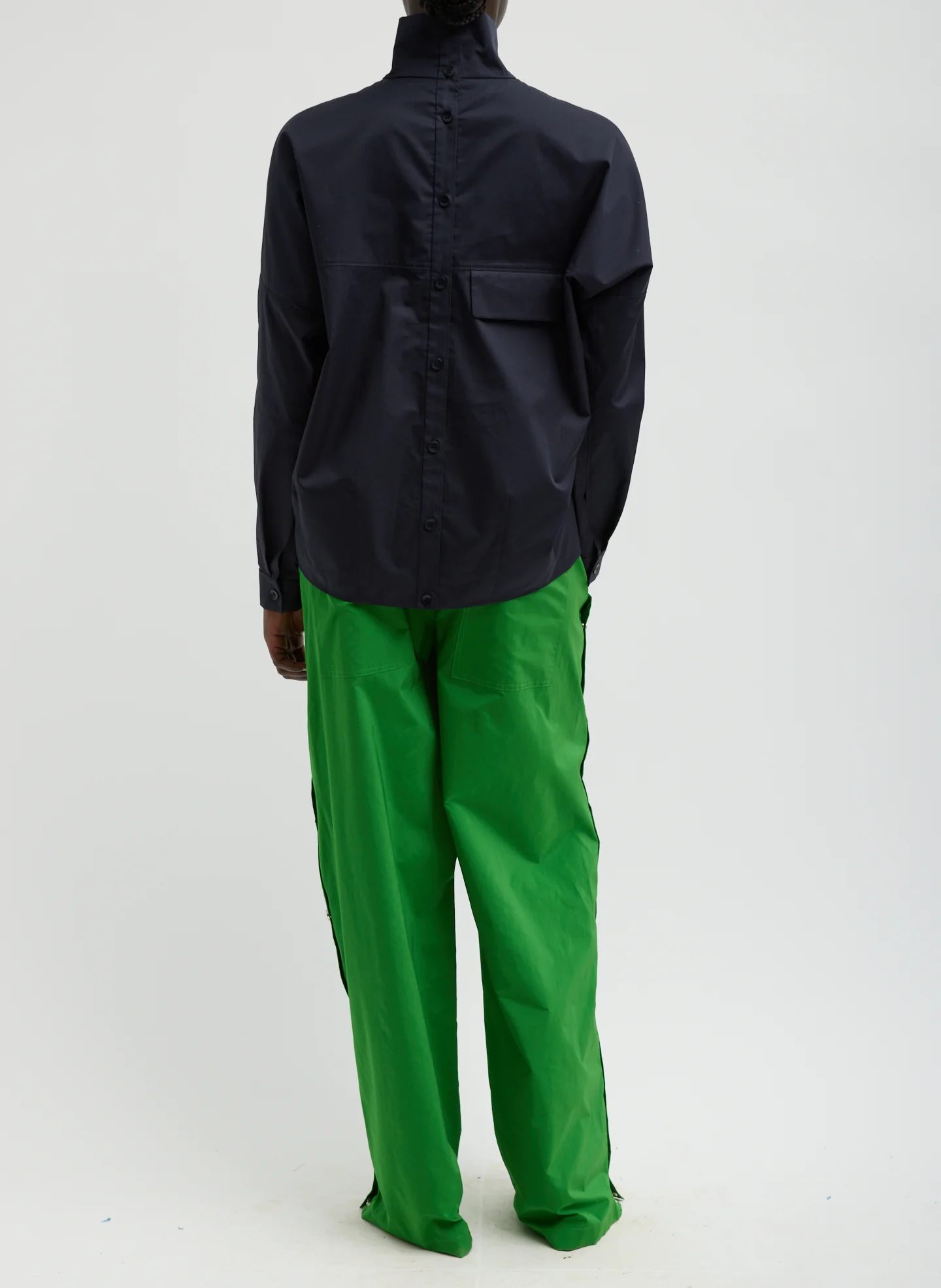 Nylon Snap Pull On Jogger Pants - Image 4