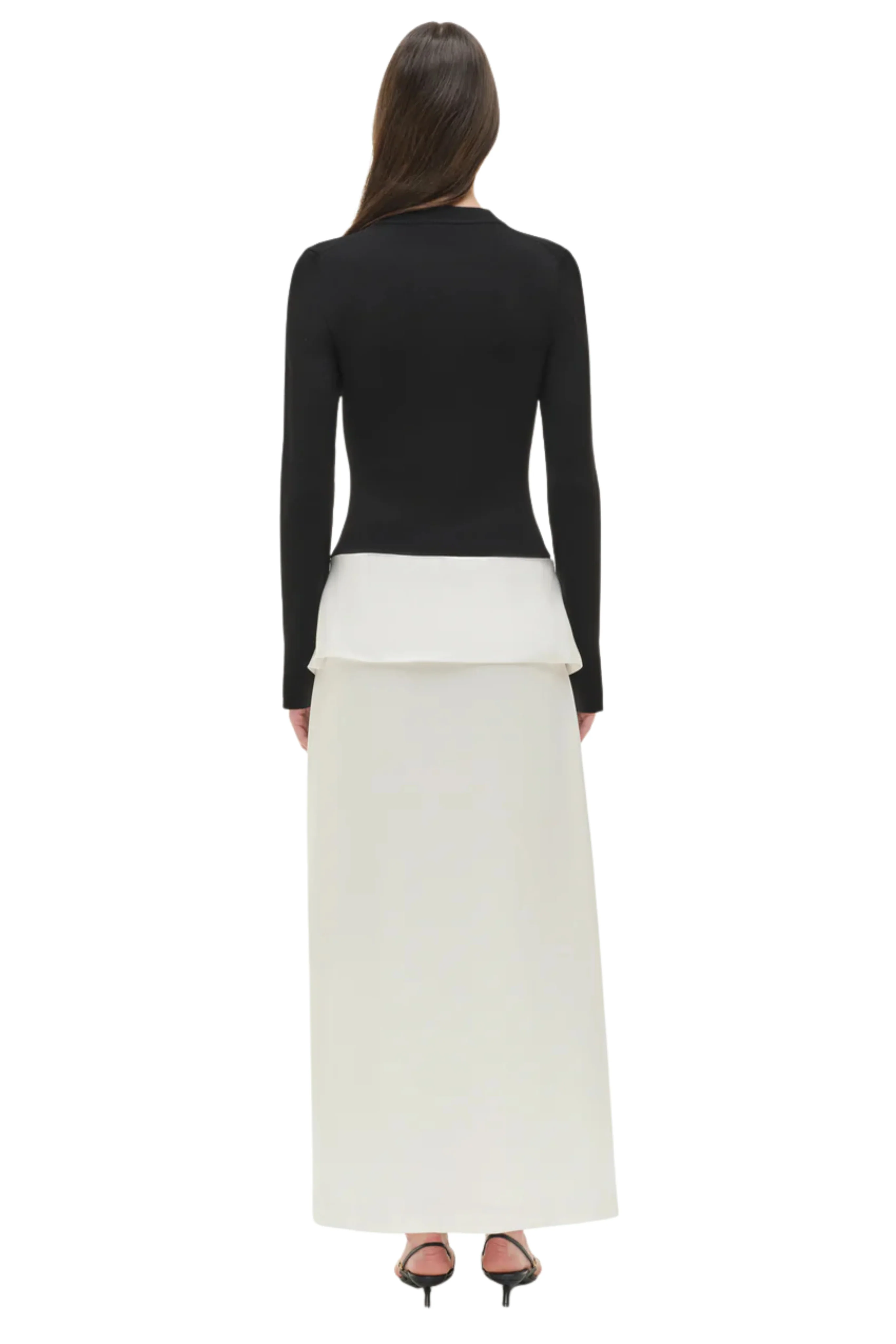 Ornella Knit Satin Midi Dress - Image 4