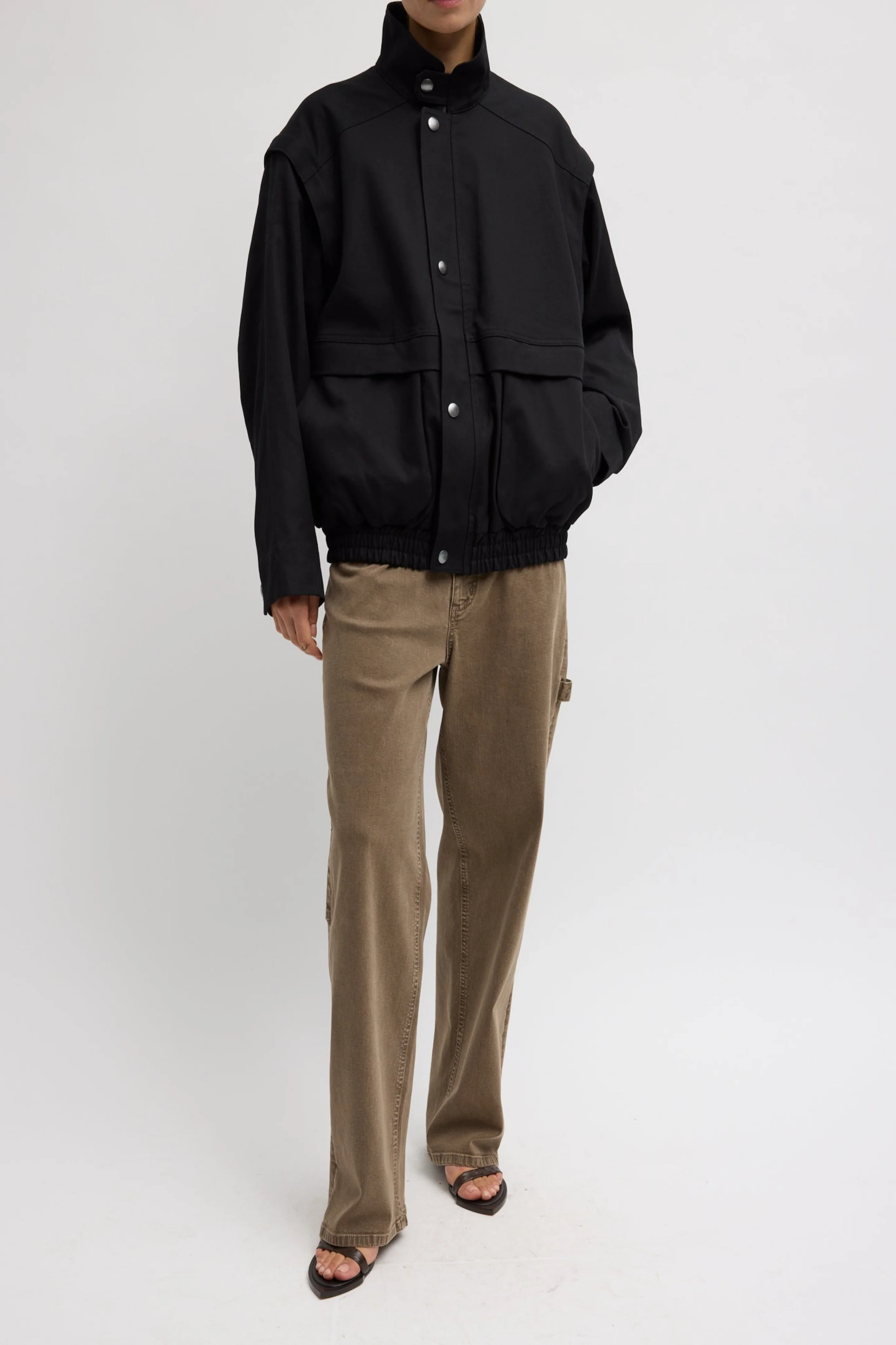Patchwork Twill Slicker Jacket - Image 2