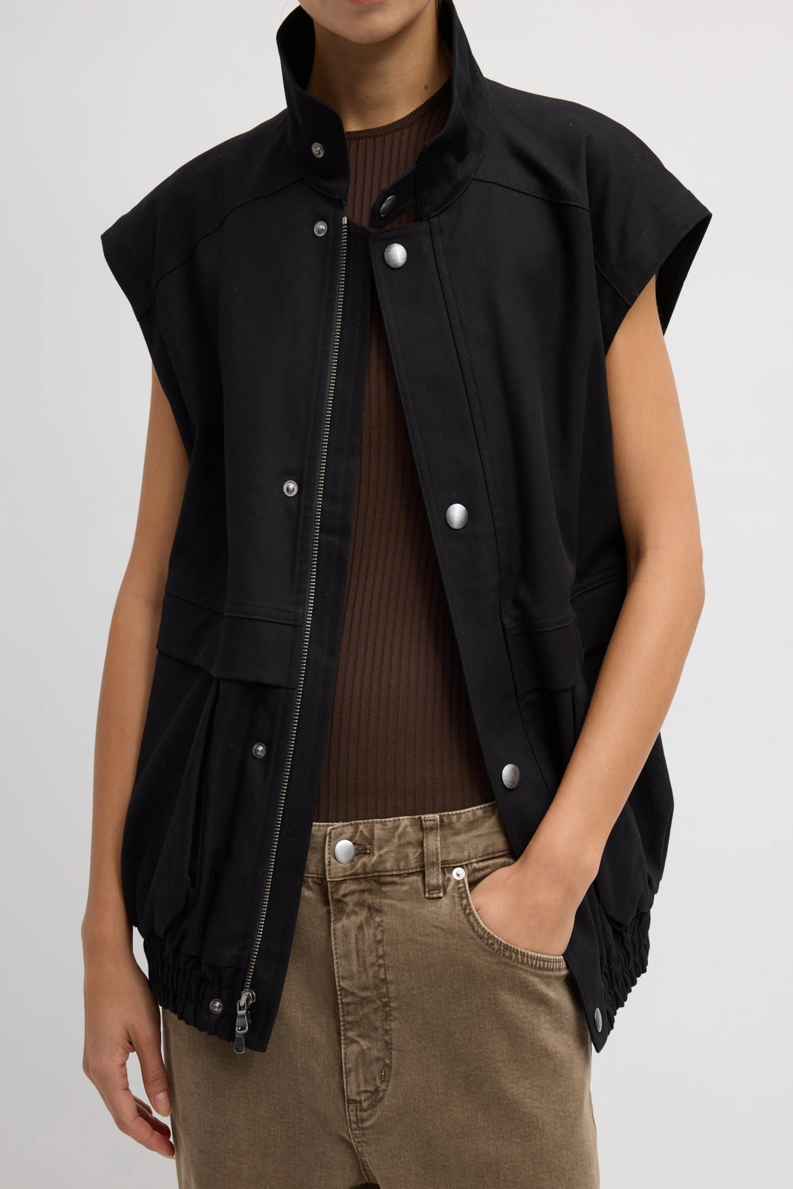 Patchwork Twill Slicker Jacket - Image 3