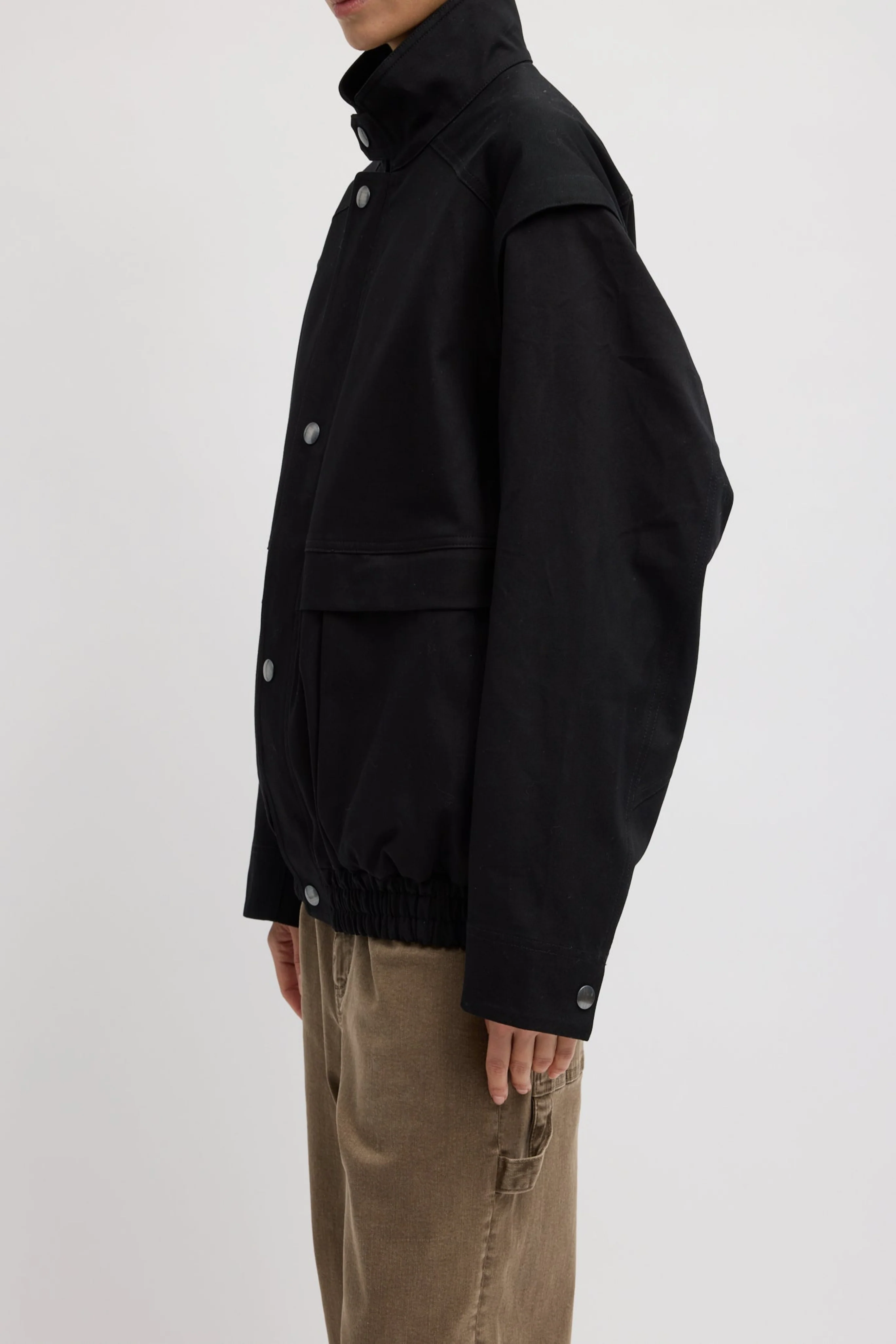 Patchwork Twill Slicker Jacket - Image 5